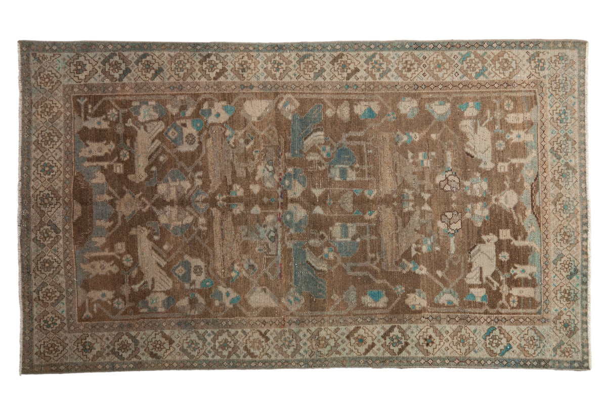 4x6.5 Vintage Distressed Hamadan Rug by Old New House® - main product image for Resin Society