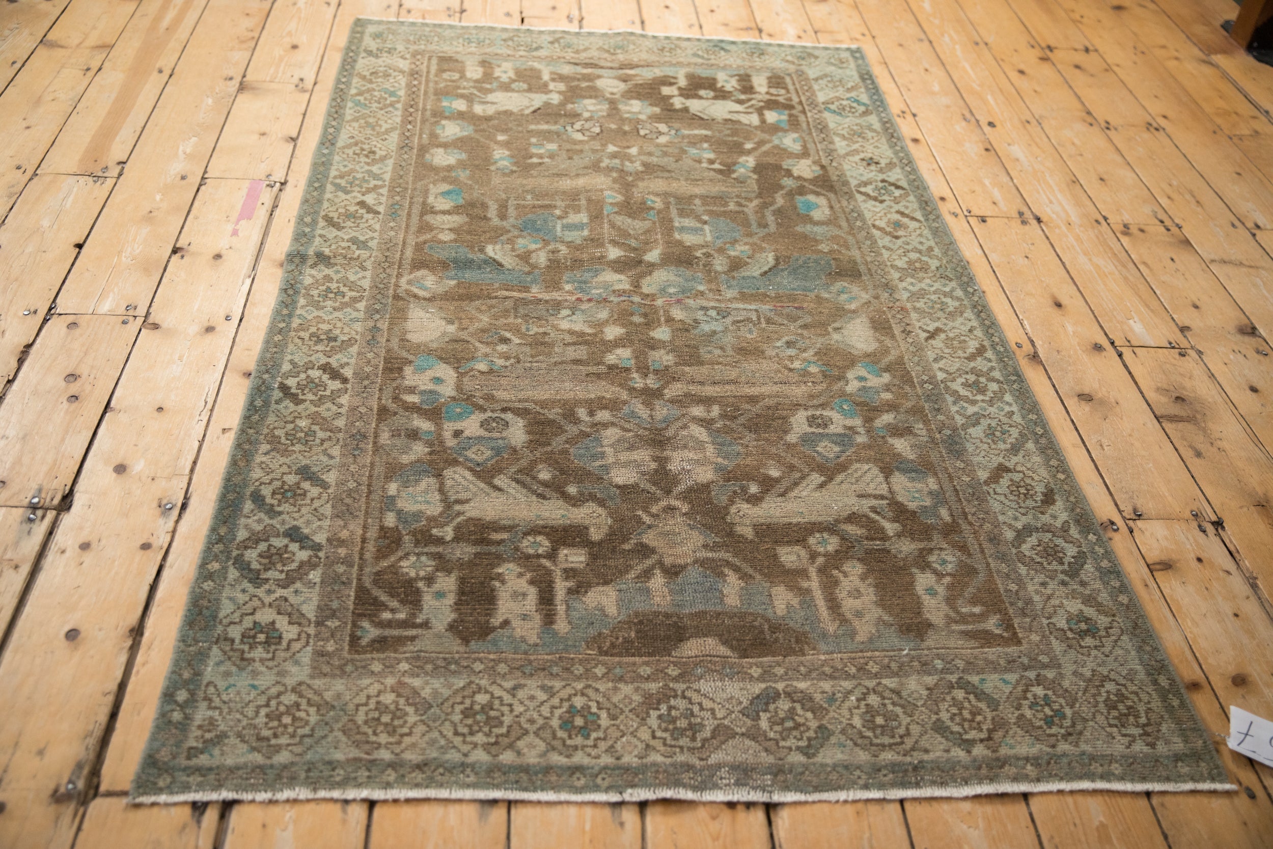 4x6.5 Vintage Distressed Hamadan Rug by Old New House® - product image 6 for Resin Society