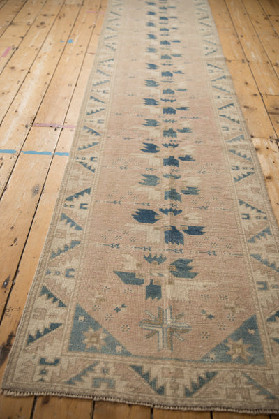 2.5x11.5 Vintage Distressed Oushak Rug Runner by Old New House® - product image 5 for Resin Society