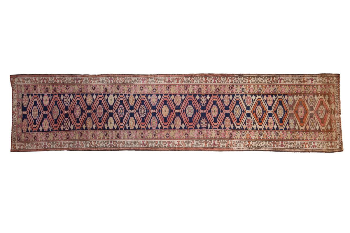 3.5x14 Vintage Distressed Kurd Rug Runner by Old New House® - main product image for Resin Society