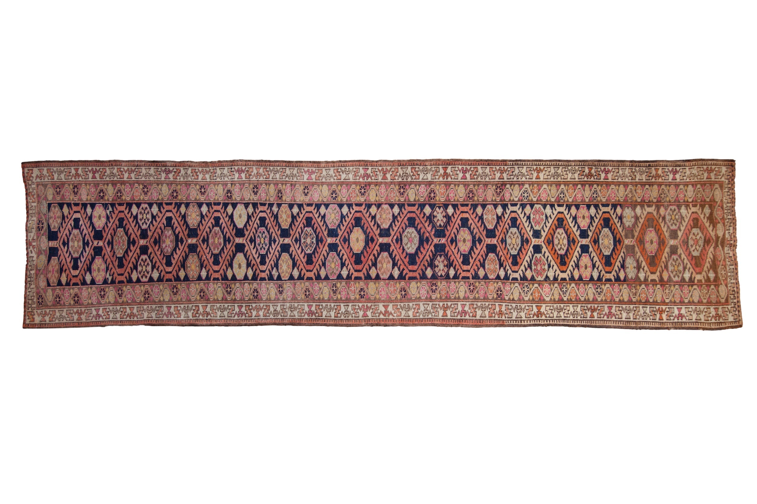 3.5x14 Vintage Distressed Kurd Rug Runner by Old New House® - main product image for Resin Society
