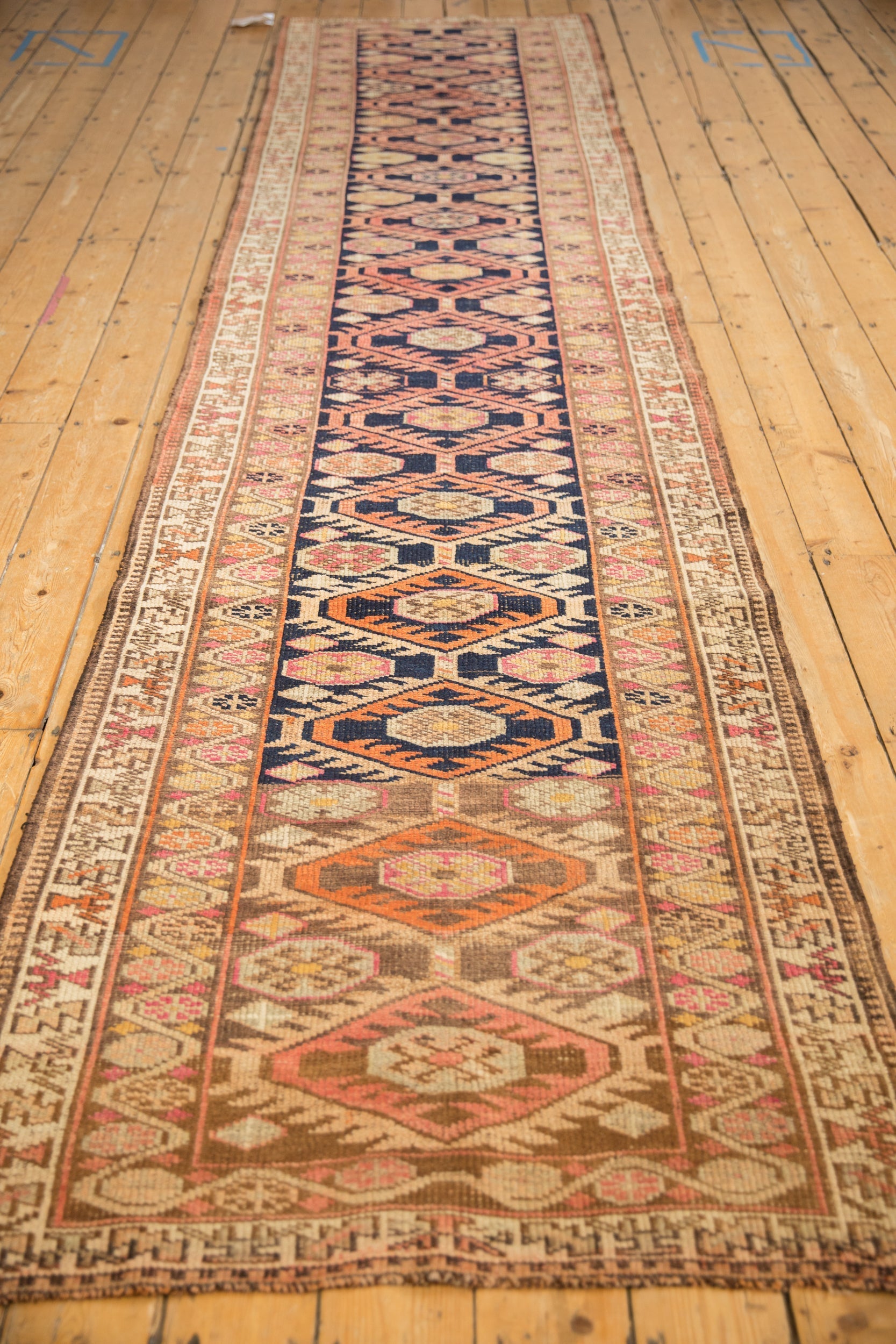 3.5x14 Vintage Distressed Kurd Rug Runner by Old New House® - product image 4 for Resin Society
