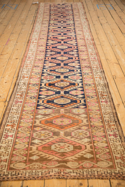 3.5x14 Vintage Distressed Kurd Rug Runner by Old New House® - product image 4 for Resin Society