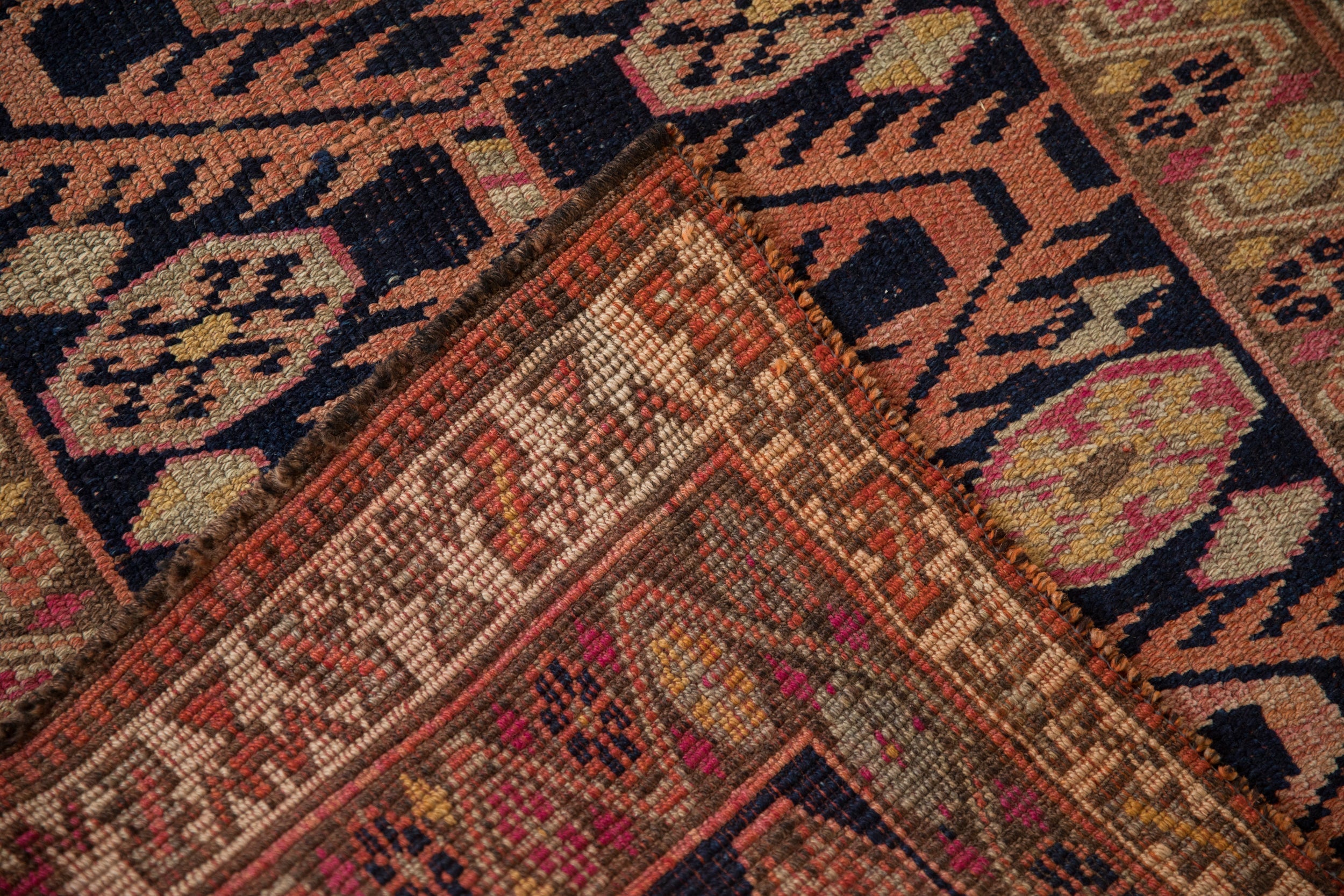 3.5x14 Vintage Distressed Kurd Rug Runner by Old New House® - product image 8 for Resin Society