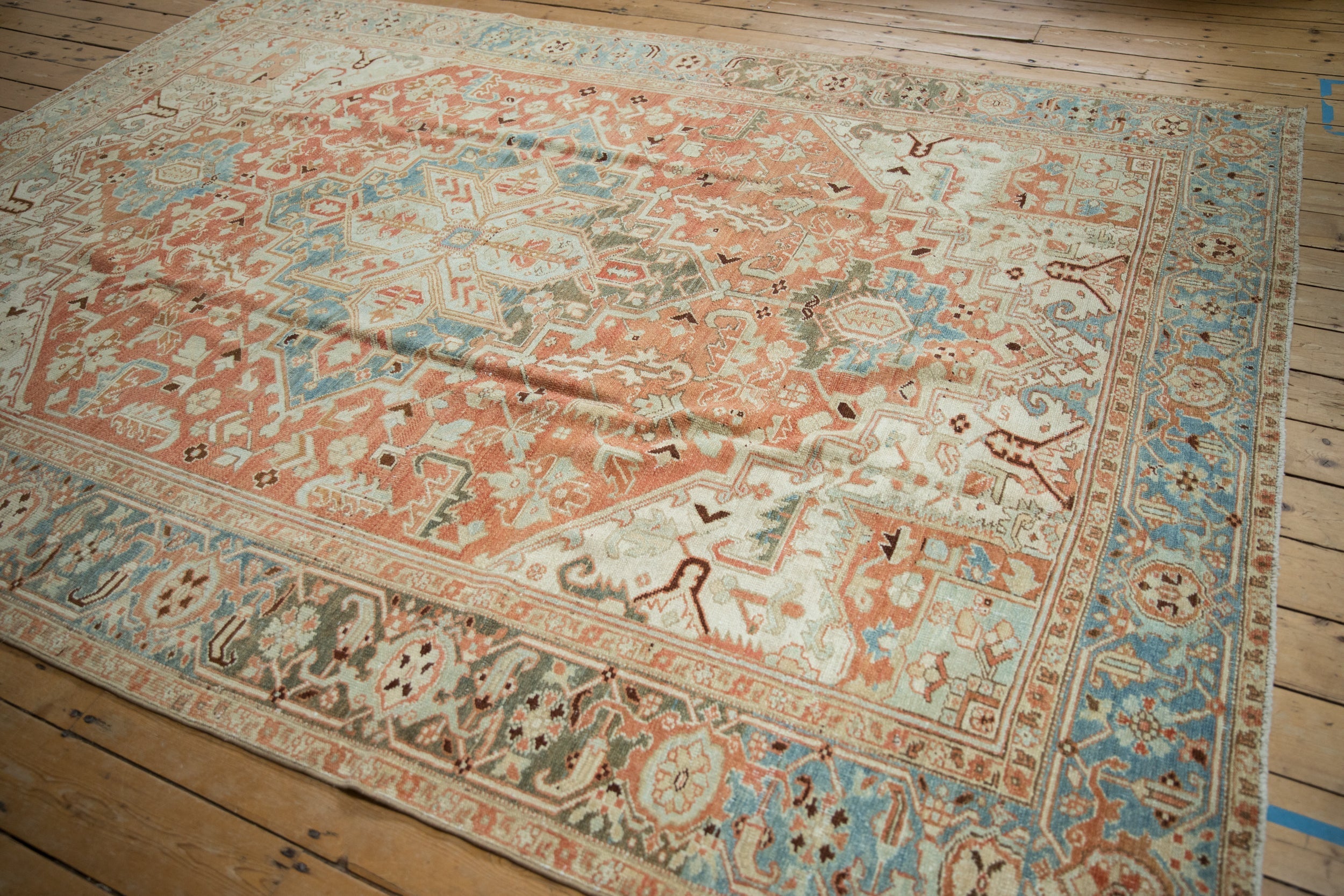 7.5x10.5 Vintage Distressed Heriz Carpet by Old New House® - product image 4 for Resin Society