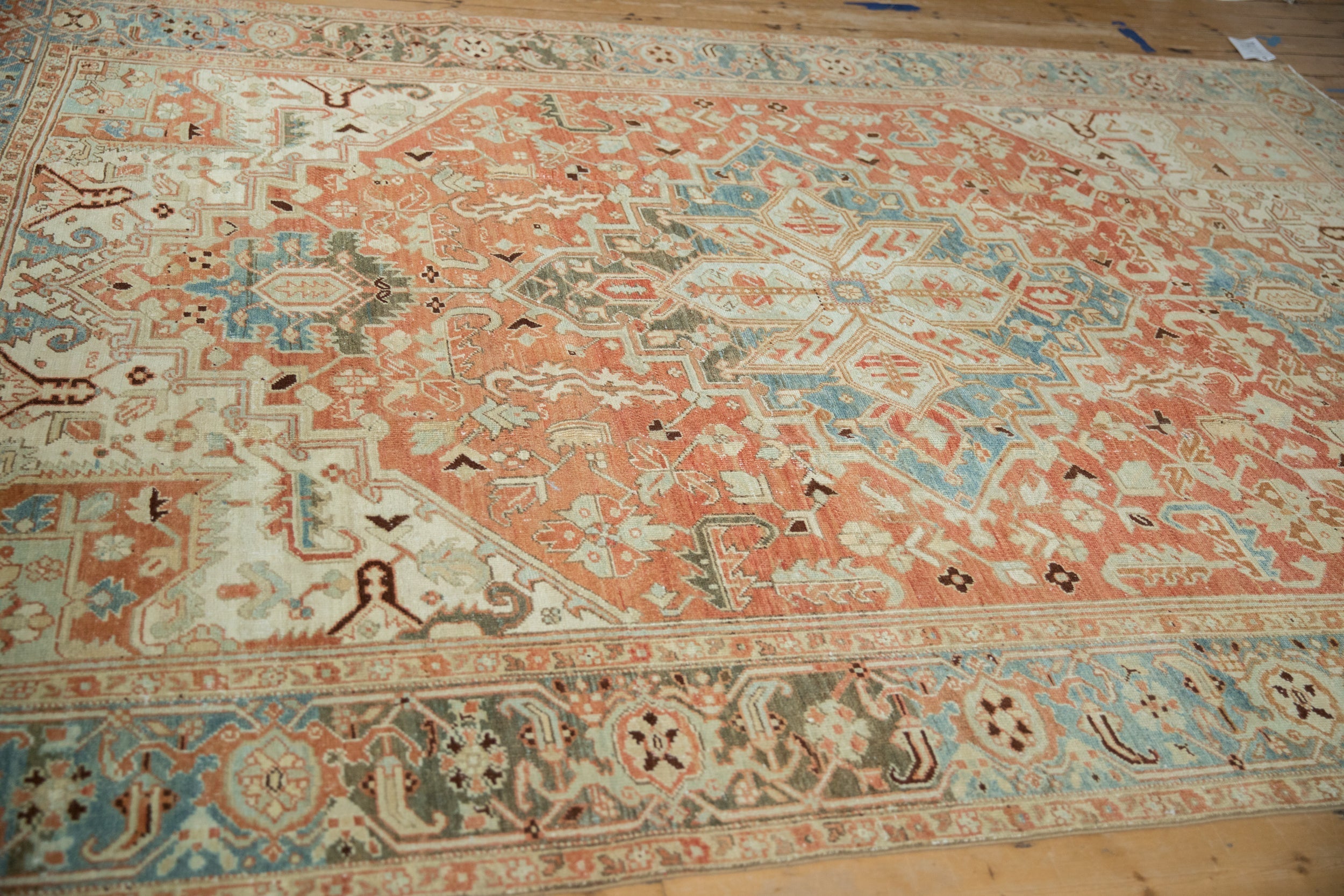 7.5x10.5 Vintage Distressed Heriz Carpet by Old New House® - product image 5 for Resin Society