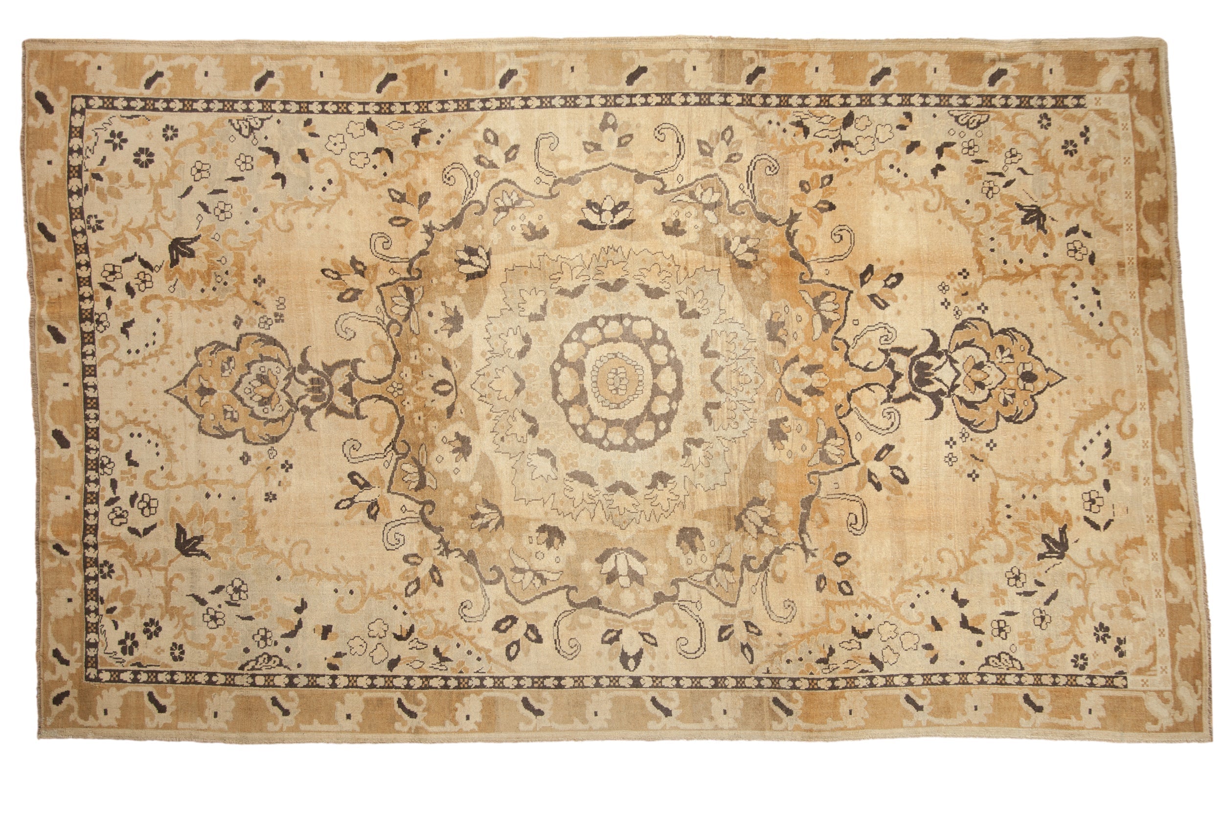 RESERVED 7x11.5 Vintage Distressed Kars Carpet