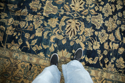 10.5x16.5 Vintage Distressed Tea Washed Lilihan Carpet by Old New House® - product image 2 for Resin Society