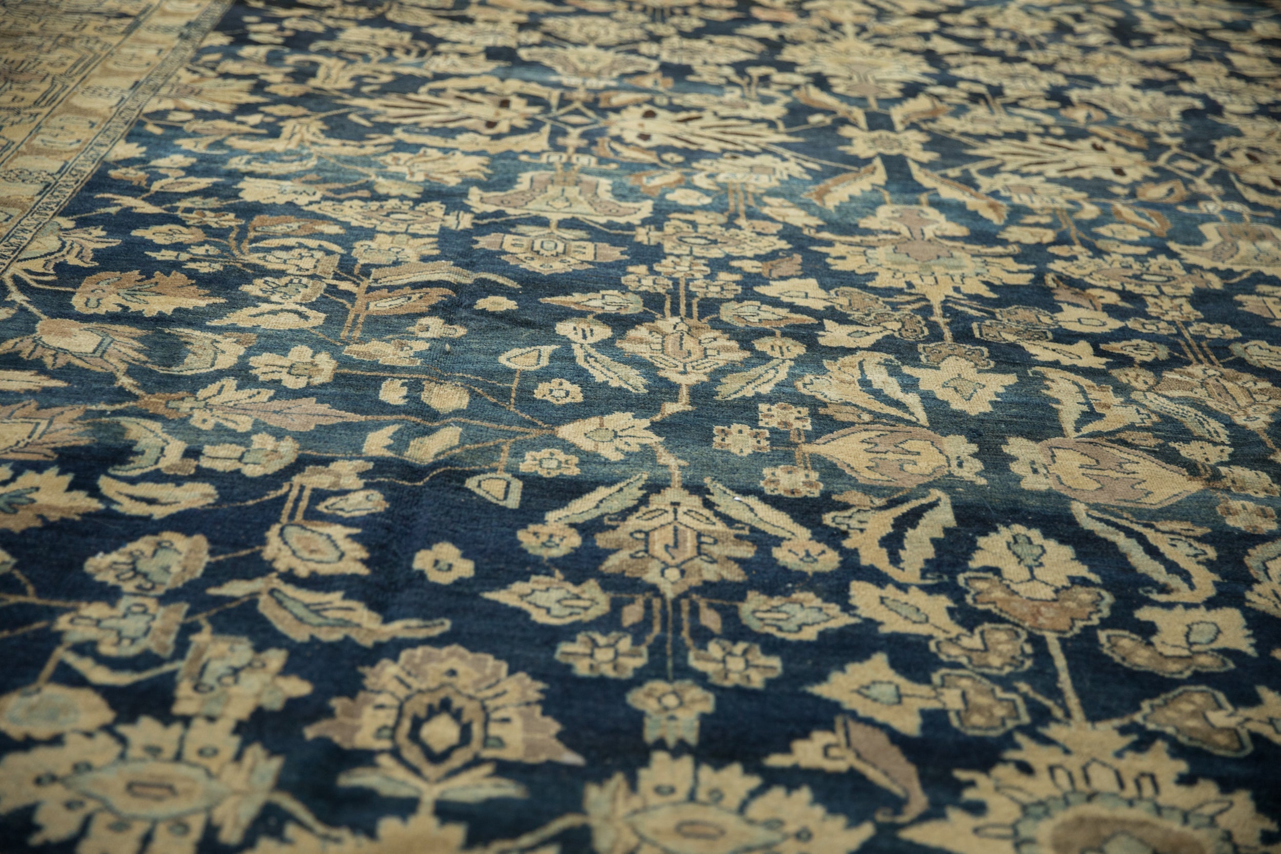10.5x16.5 Vintage Distressed Tea Washed Lilihan Carpet by Old New House® - product image 10 for Resin Society