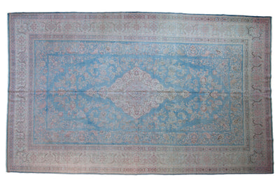 10x16.5 Vintage Distressed Meshed Carpet by Old New House® - main product image for Resin Society