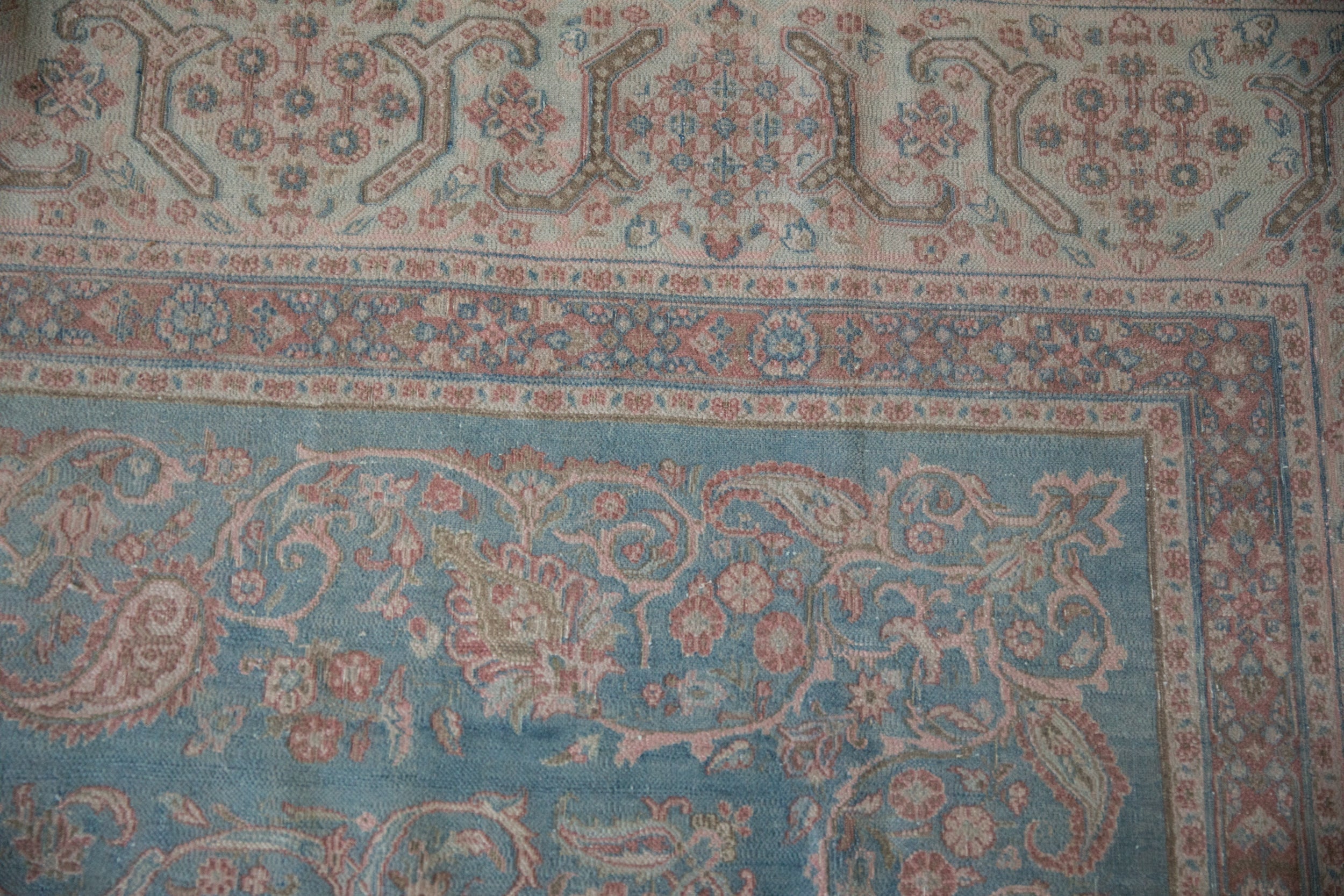 10x16.5 Vintage Distressed Meshed Carpet by Old New House® - product image 3 for Resin Society