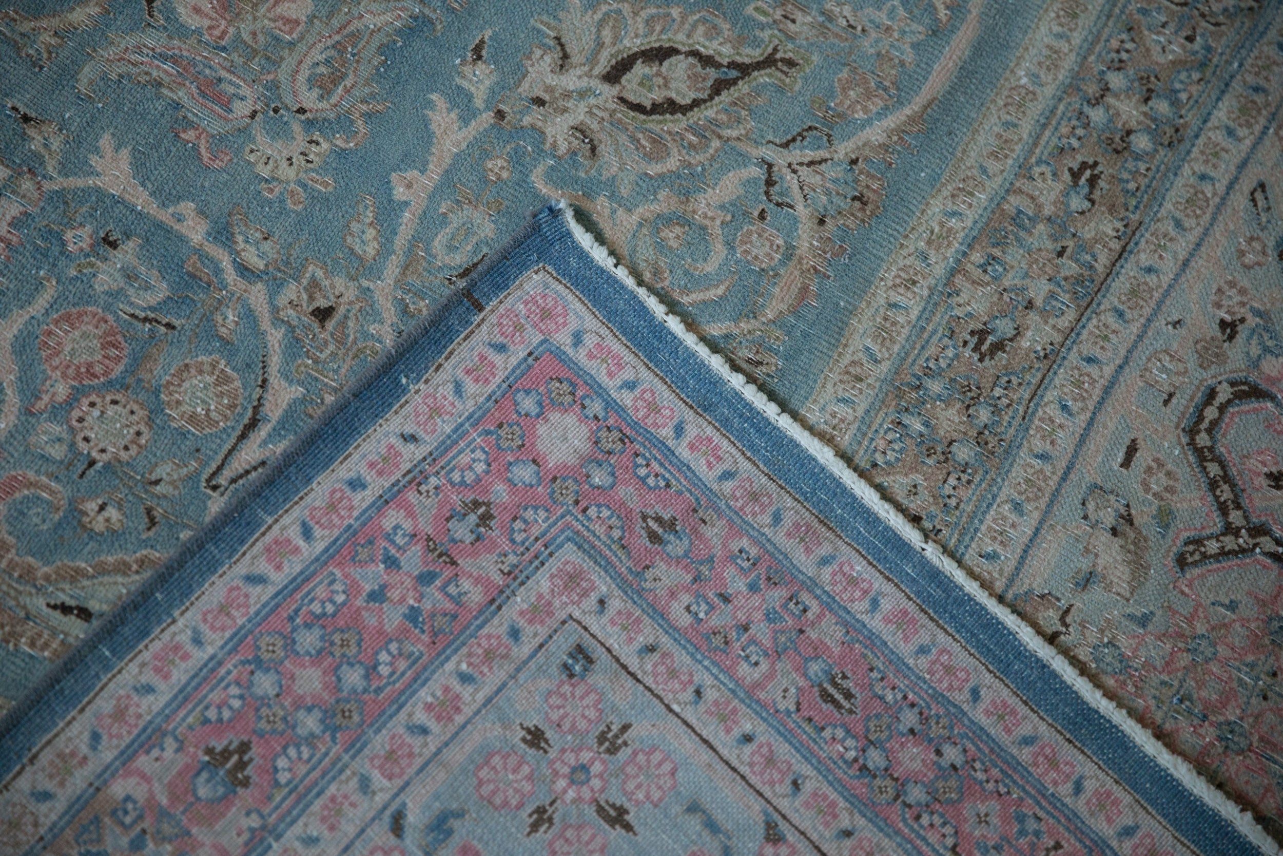 10x16.5 Vintage Distressed Meshed Carpet by Old New House® - product image 10 for Resin Society
