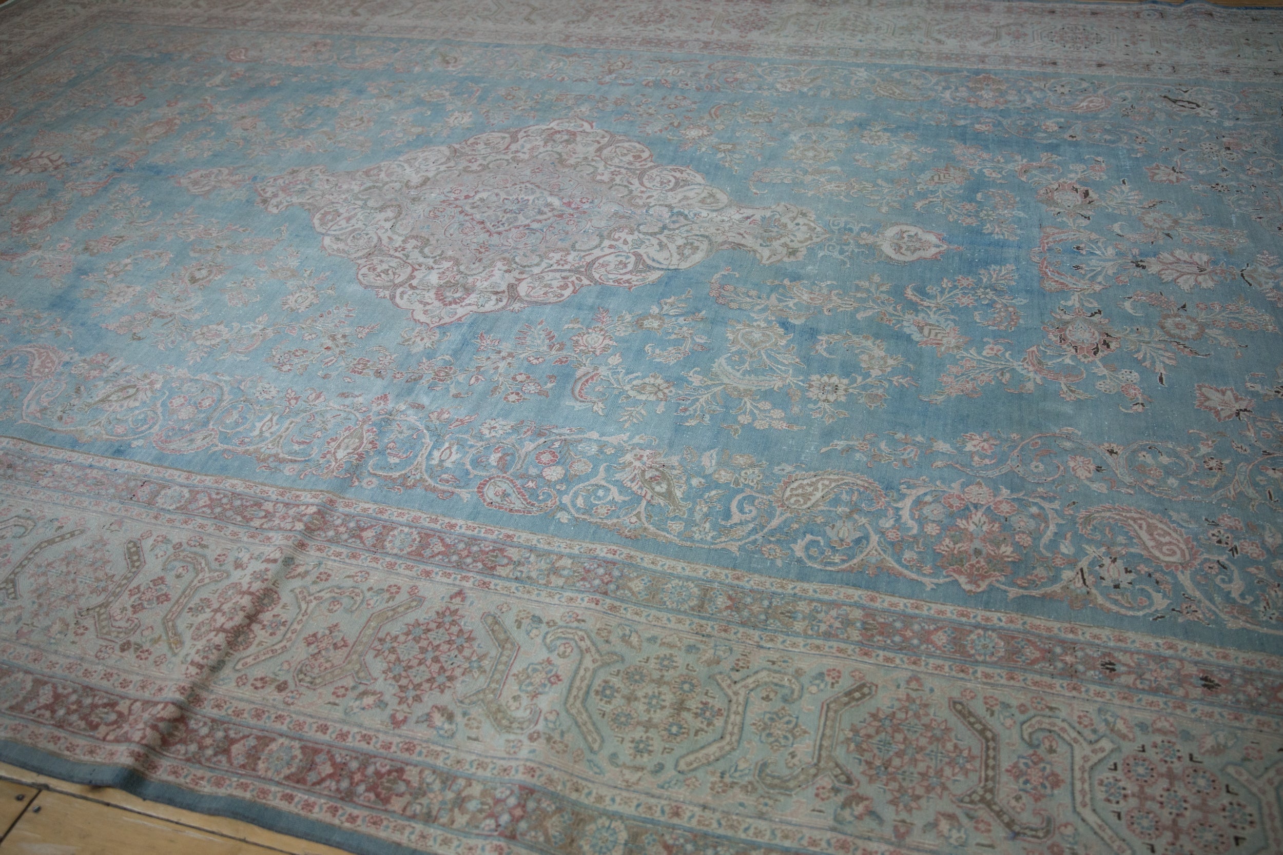 10x16.5 Vintage Distressed Meshed Carpet by Old New House® - product image 11 for Resin Society