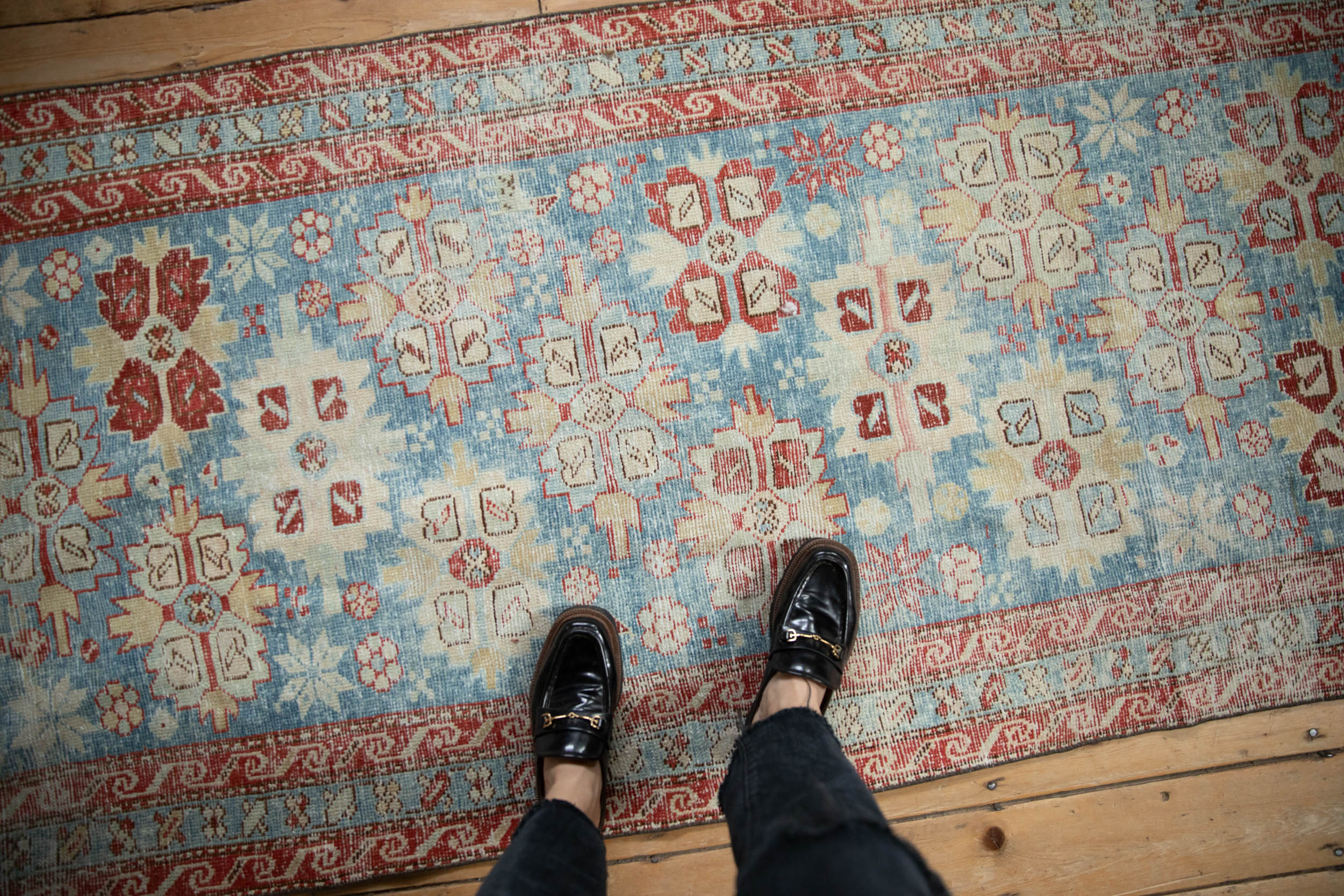 3.5x10.5 Antique Distressed Northwest Persian Rug Runner by Old New House® - product image 2 for Resin Society