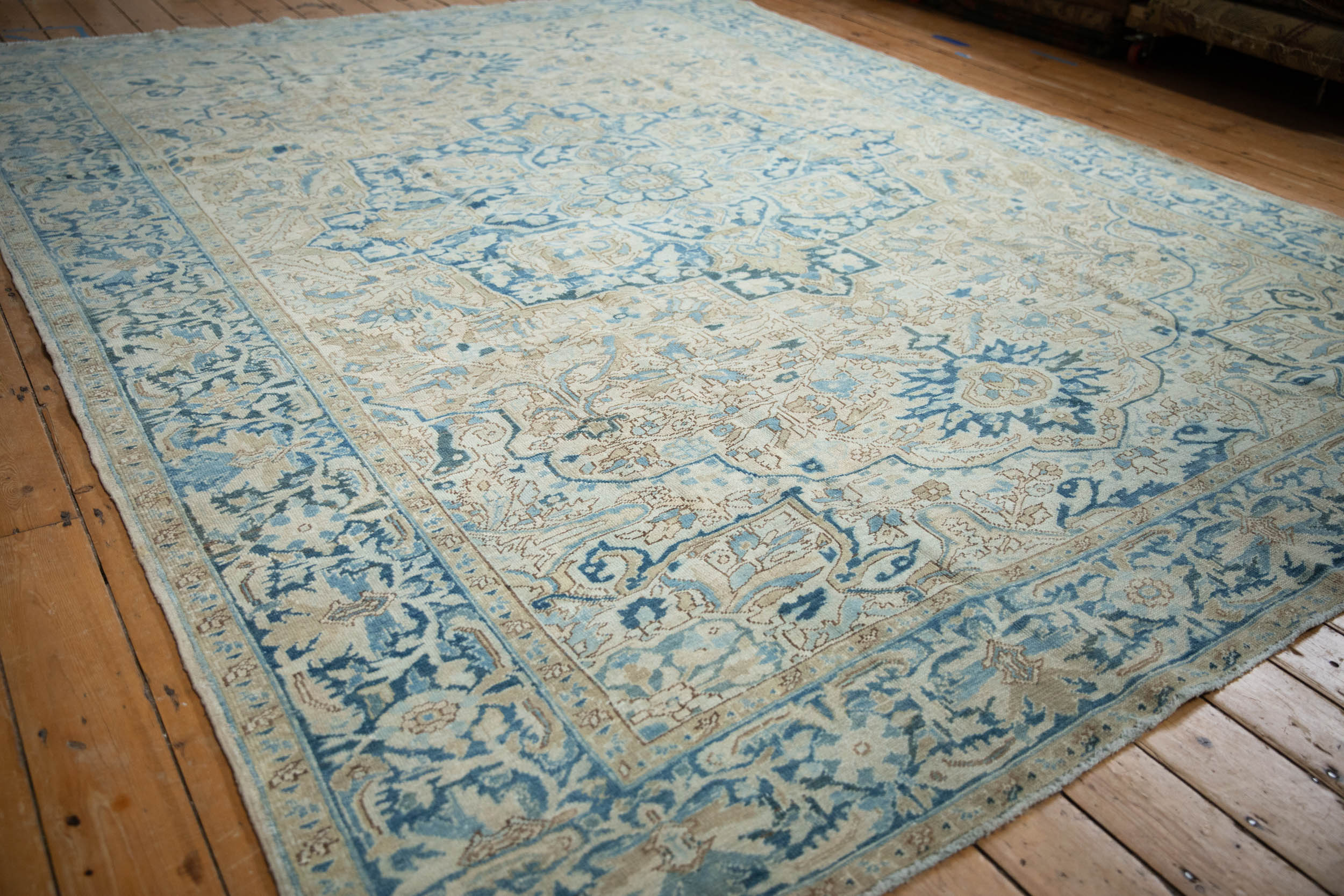 9.5x12.5 Vintage Distressed Heriz Carpet by Old New House® - product image 4 for Resin Society