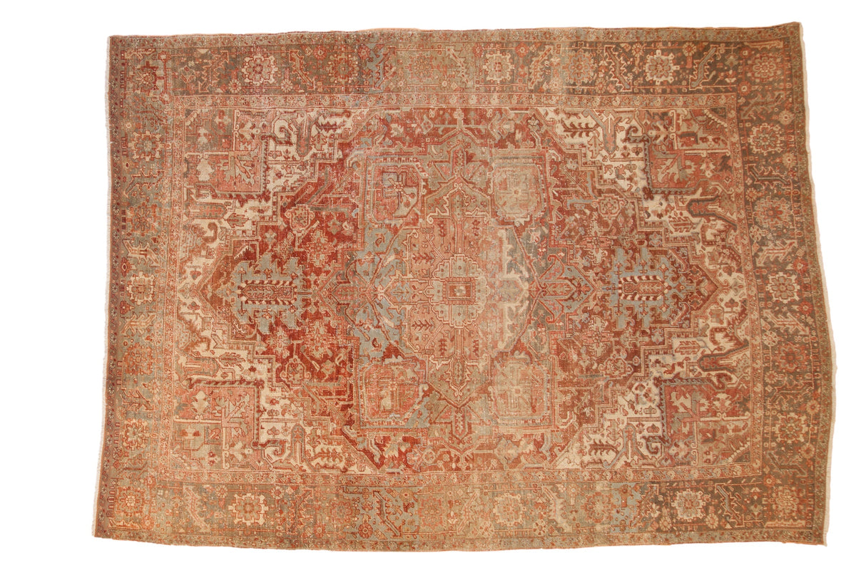8x11.5 Vintage Distressed Heriz Carpet by Old New House® - main product image for Resin Society