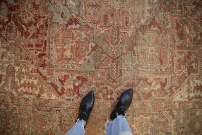 8x11.5 Vintage Distressed Heriz Carpet by Old New House® - product image 2 for Resin Society