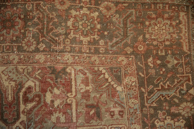 8x11.5 Vintage Distressed Heriz Carpet by Old New House® - product image 4 for Resin Society