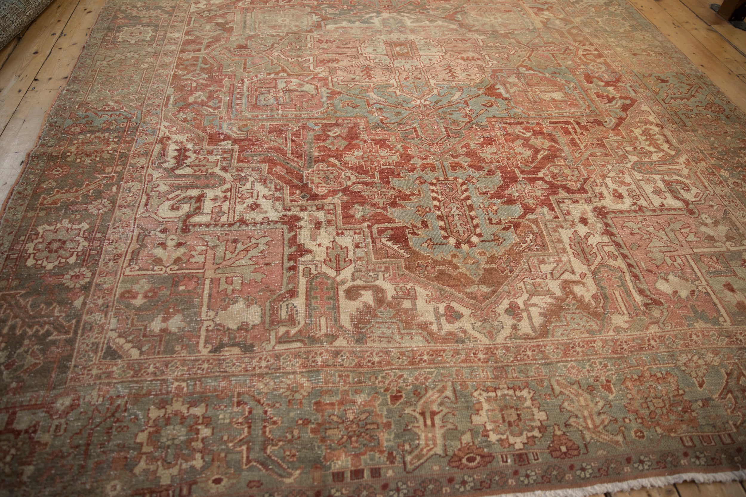 8x11.5 Vintage Distressed Heriz Carpet by Old New House® - product image 10 for Resin Society