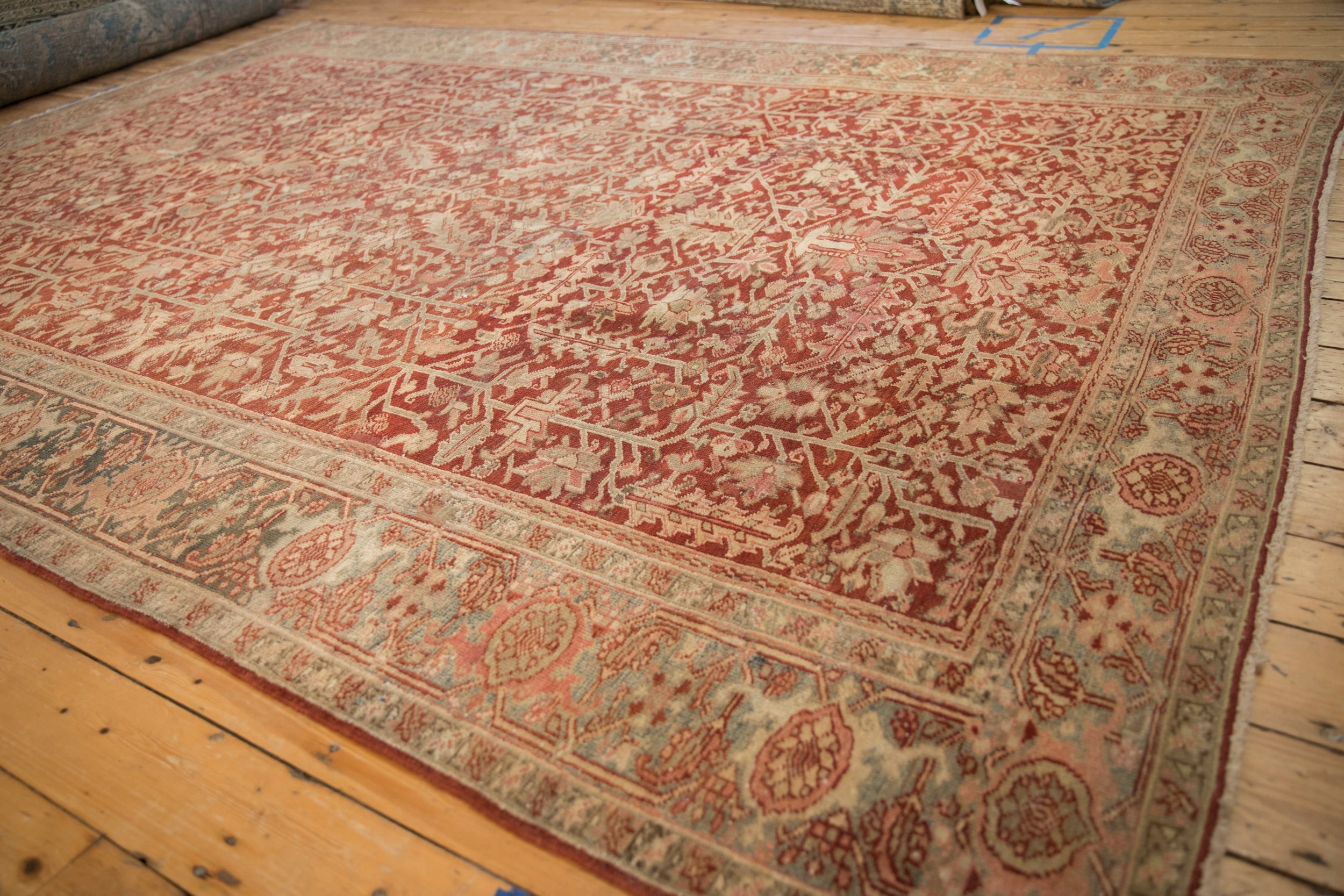 8x11.5 Vintage Fine Distressed Heriz Carpet by Old New House® - product image 4 for Resin Society