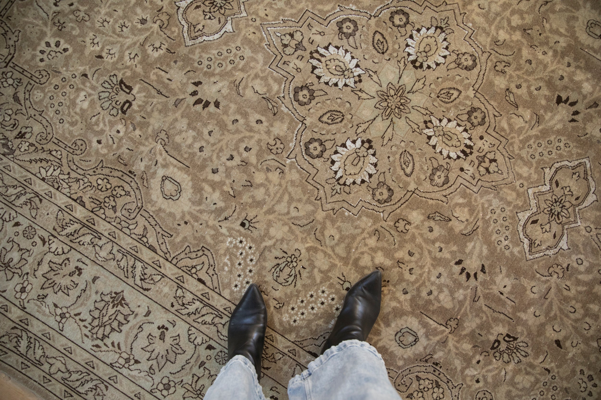 7.5x10.5 Vintage Distressed Tabriz Carpet by Old New House® - product image 2 for Resin Society