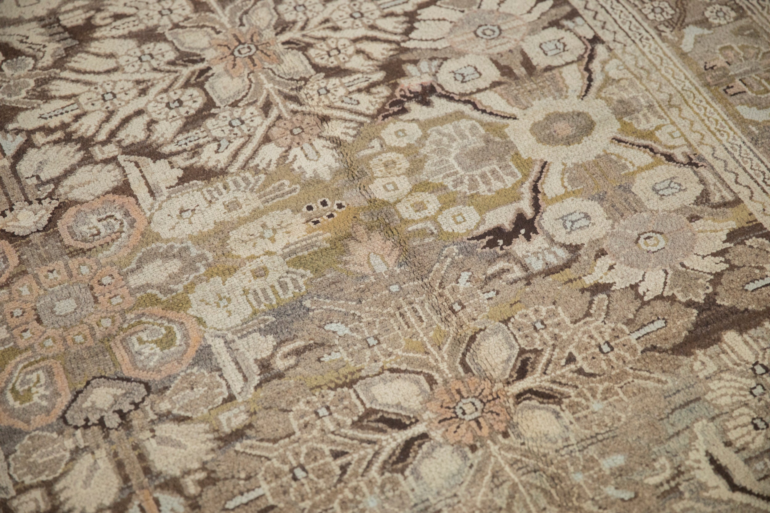7x10.5 Vintage Distressed Bibikabad Carpet by Old New House® - product image 6 for Resin Society