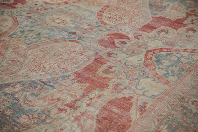 10.5x17.5 Vintage Distressed Mahal Carpet by Old New House® - product image 8 for Resin Society