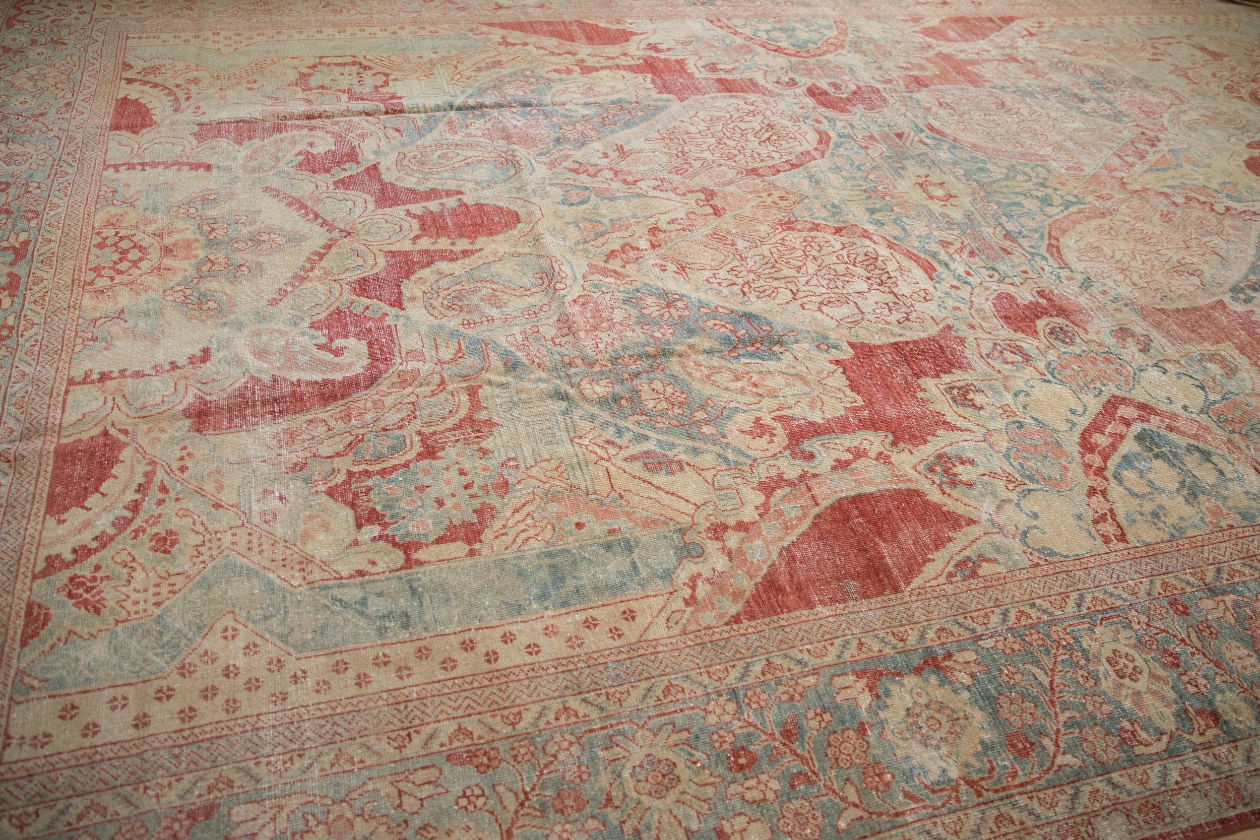 10.5x17.5 Vintage Distressed Mahal Carpet by Old New House® - product image 13 for Resin Society