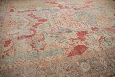 10.5x17.5 Vintage Distressed Mahal Carpet by Old New House® - product image 13 for Resin Society