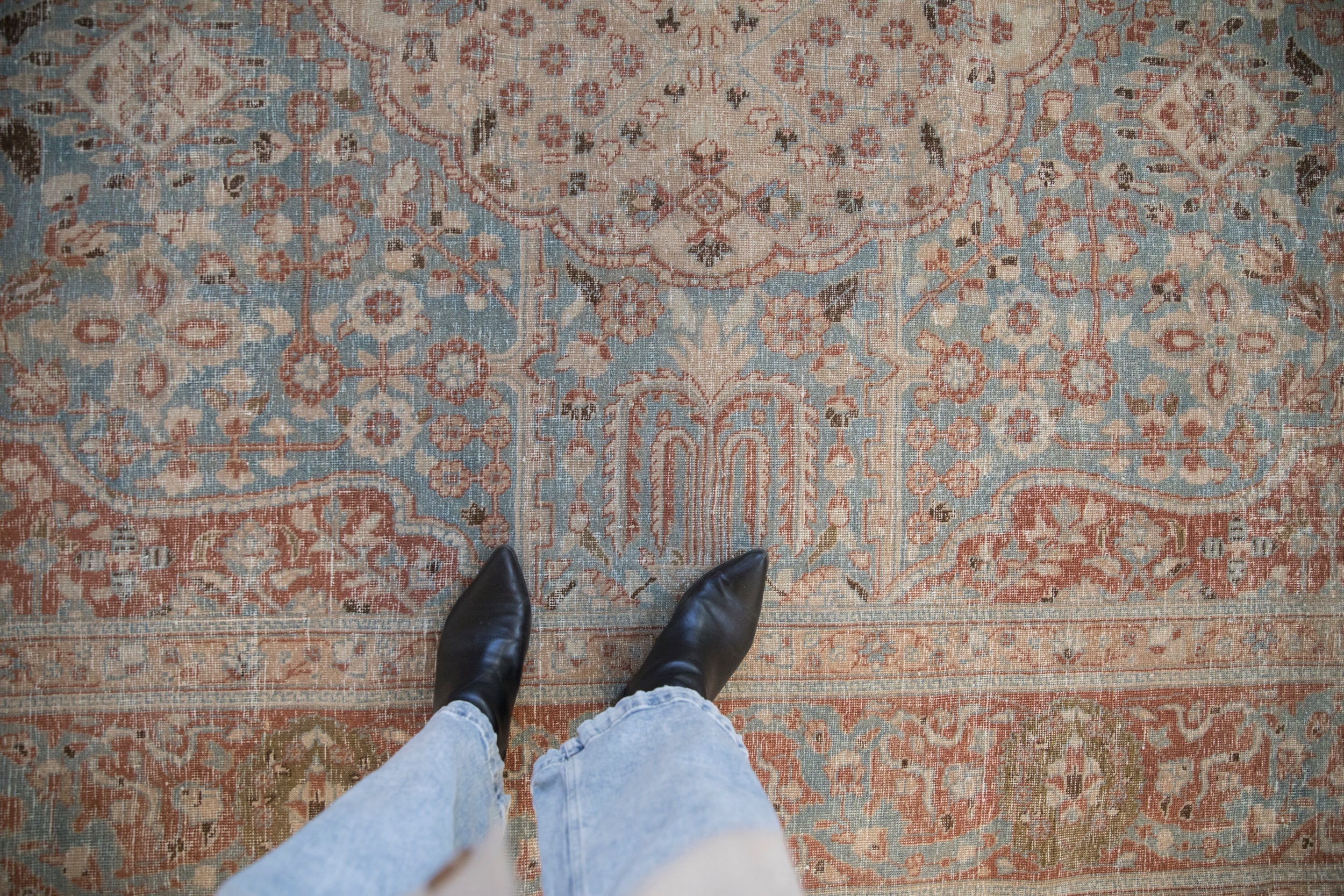 8x11 Vintage Distressed Tabriz Carpet by Old New House® - product image 2 for Resin Society