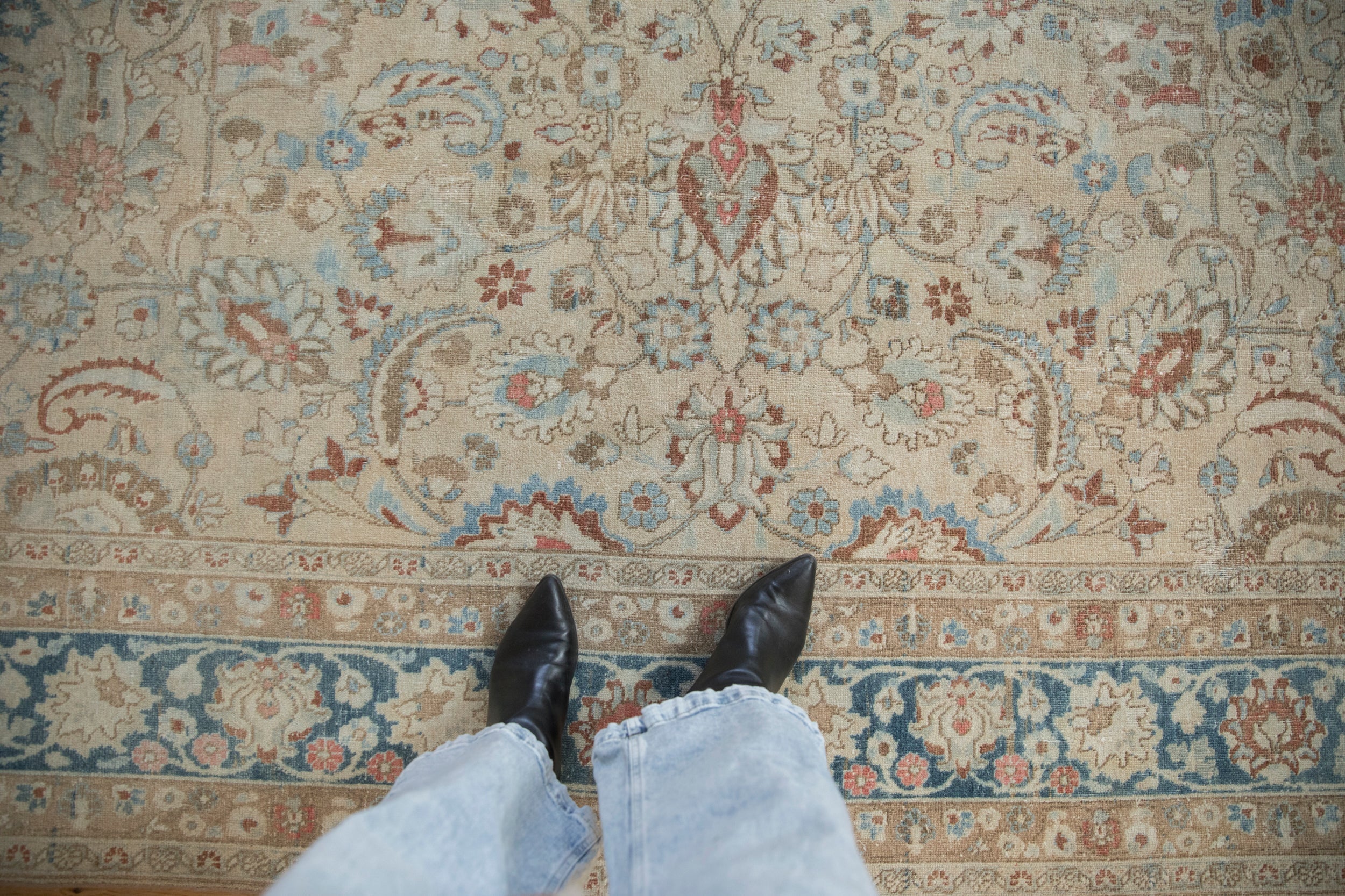 8.5x12 Vintage Distressed Meshed Carpet by Old New House® - product image 2 for Resin Society