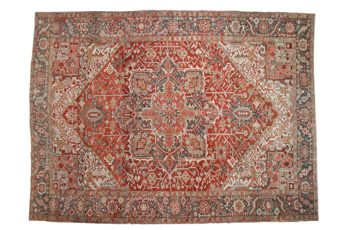 8x10.5 Vintage Distressed Heriz Carpet by Old New House® - main product image for Resin Society