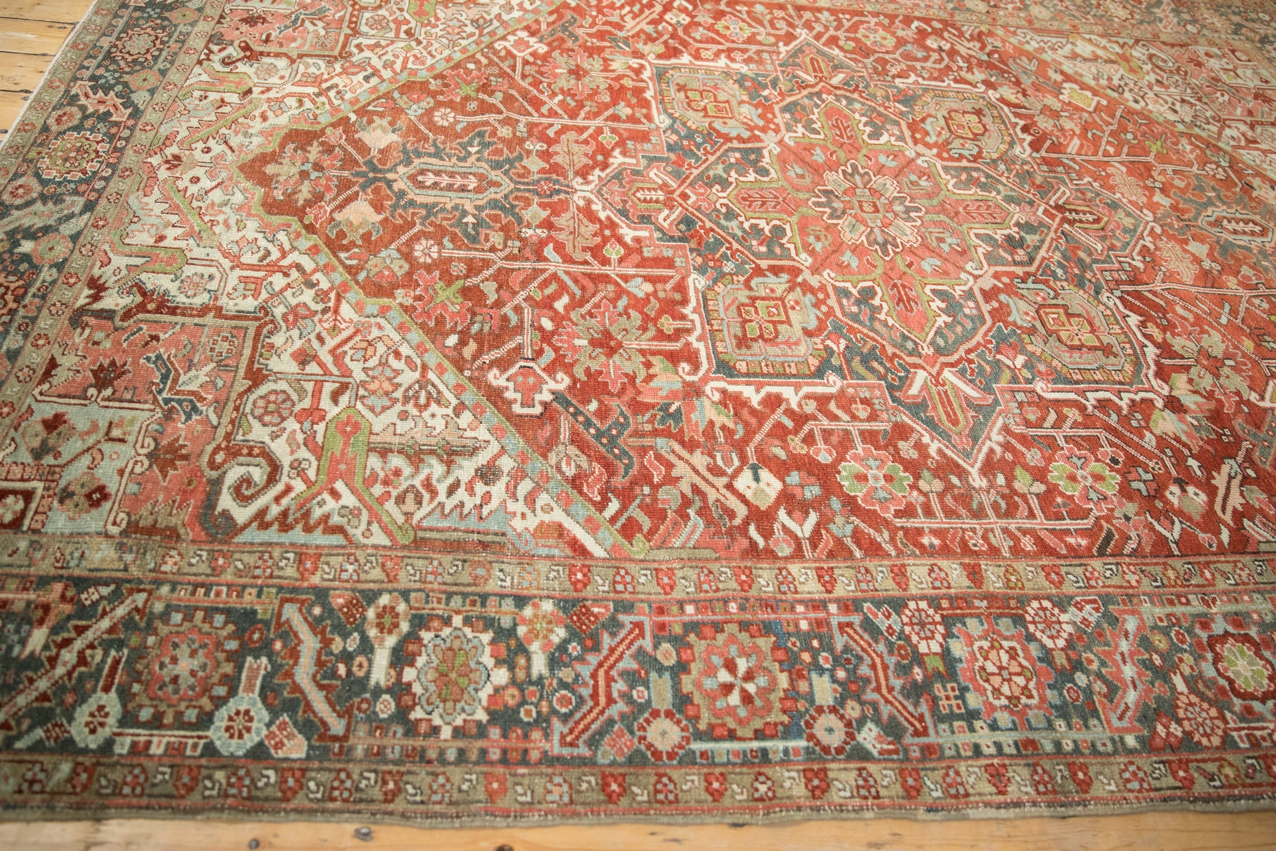 8x10.5 Vintage Distressed Heriz Carpet by Old New House® - product image 6 for Resin Society
