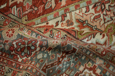 8x10.5 Vintage Distressed Heriz Carpet by Old New House® - product image 11 for Resin Society