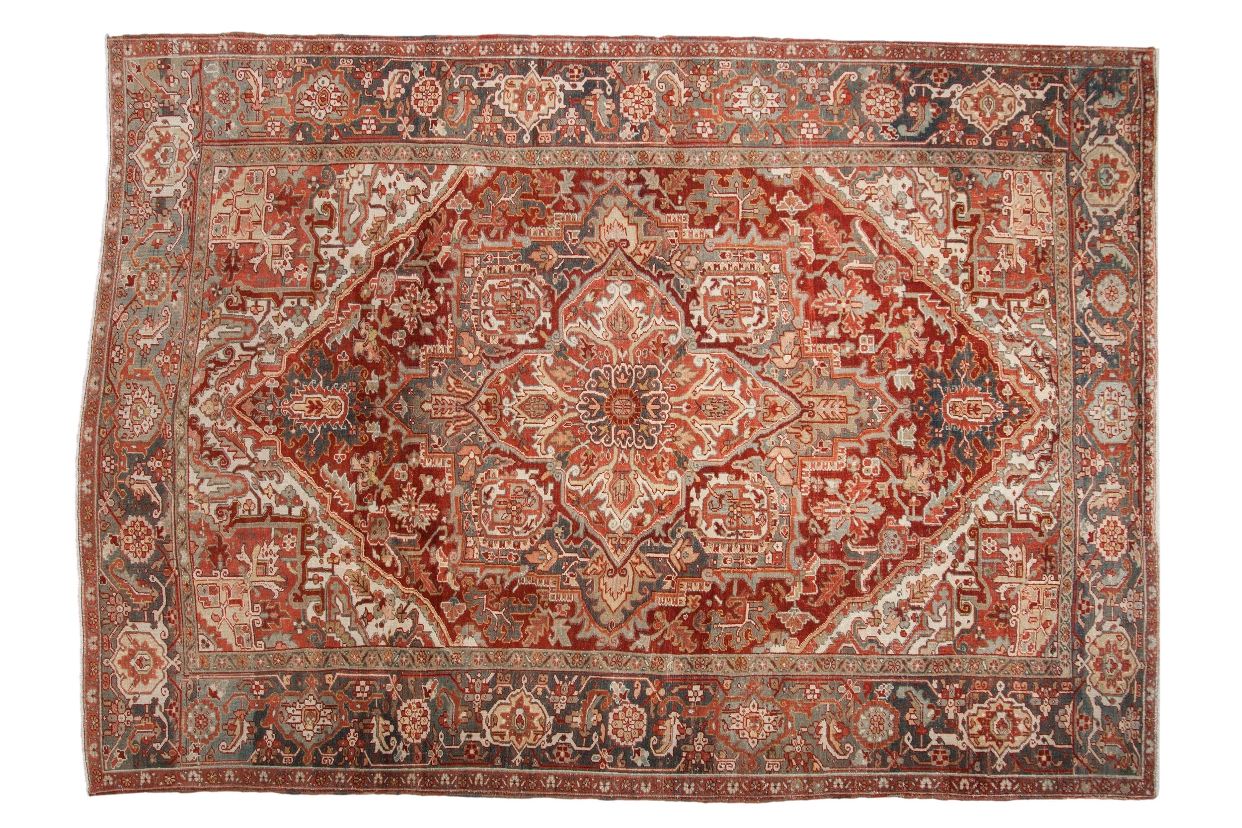 8x11 Vintage Distressed Heriz Carpet by Old New House® - main product image for Resin Society