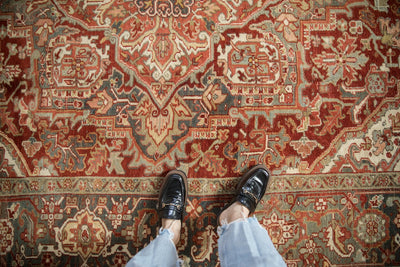 8x11 Vintage Distressed Heriz Carpet by Old New House® - product image 2 for Resin Society