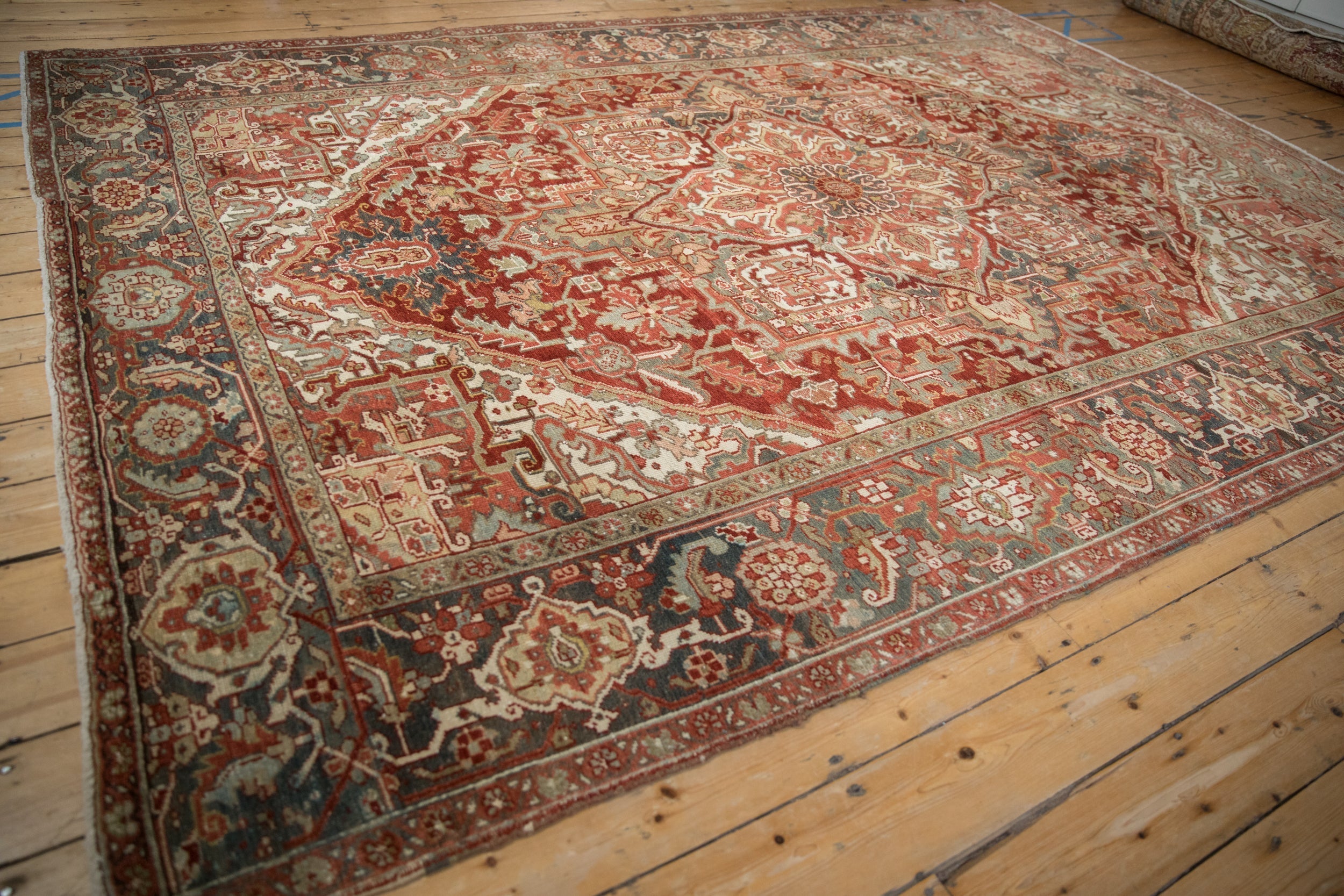 8x11 Vintage Distressed Heriz Carpet by Old New House® - product image 6 for Resin Society