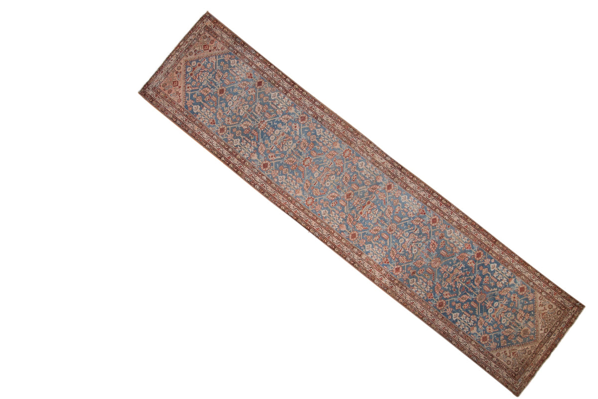 3x13.5 Antique Distressed Malayer Rug Runner by Old New House® - main product image for Resin Society