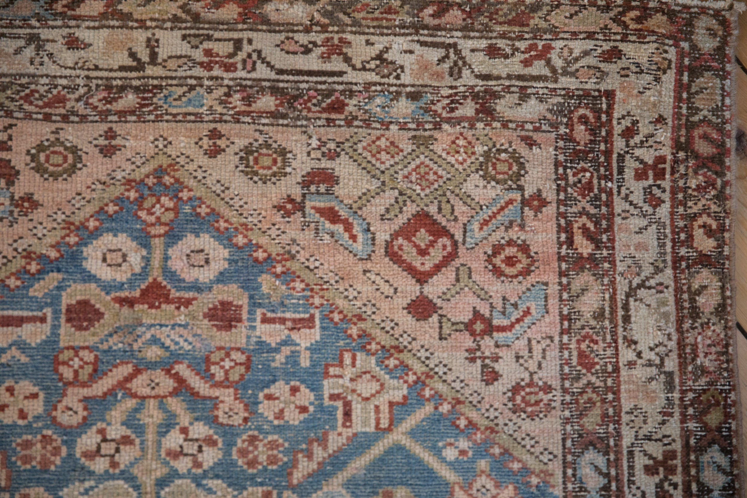 3x13.5 Antique Distressed Malayer Rug Runner by Old New House® - product image 3 for Resin Society