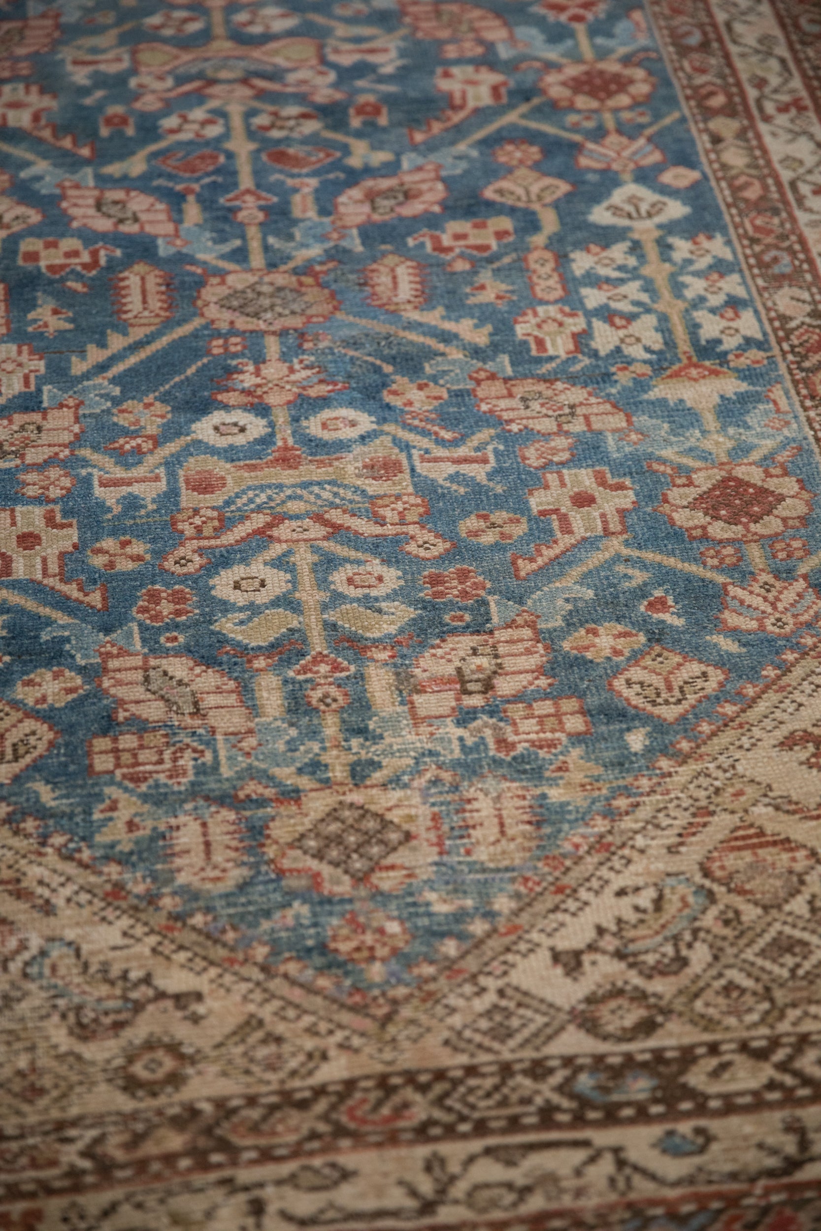 3x13.5 Antique Distressed Malayer Rug Runner by Old New House® - product image 5 for Resin Society
