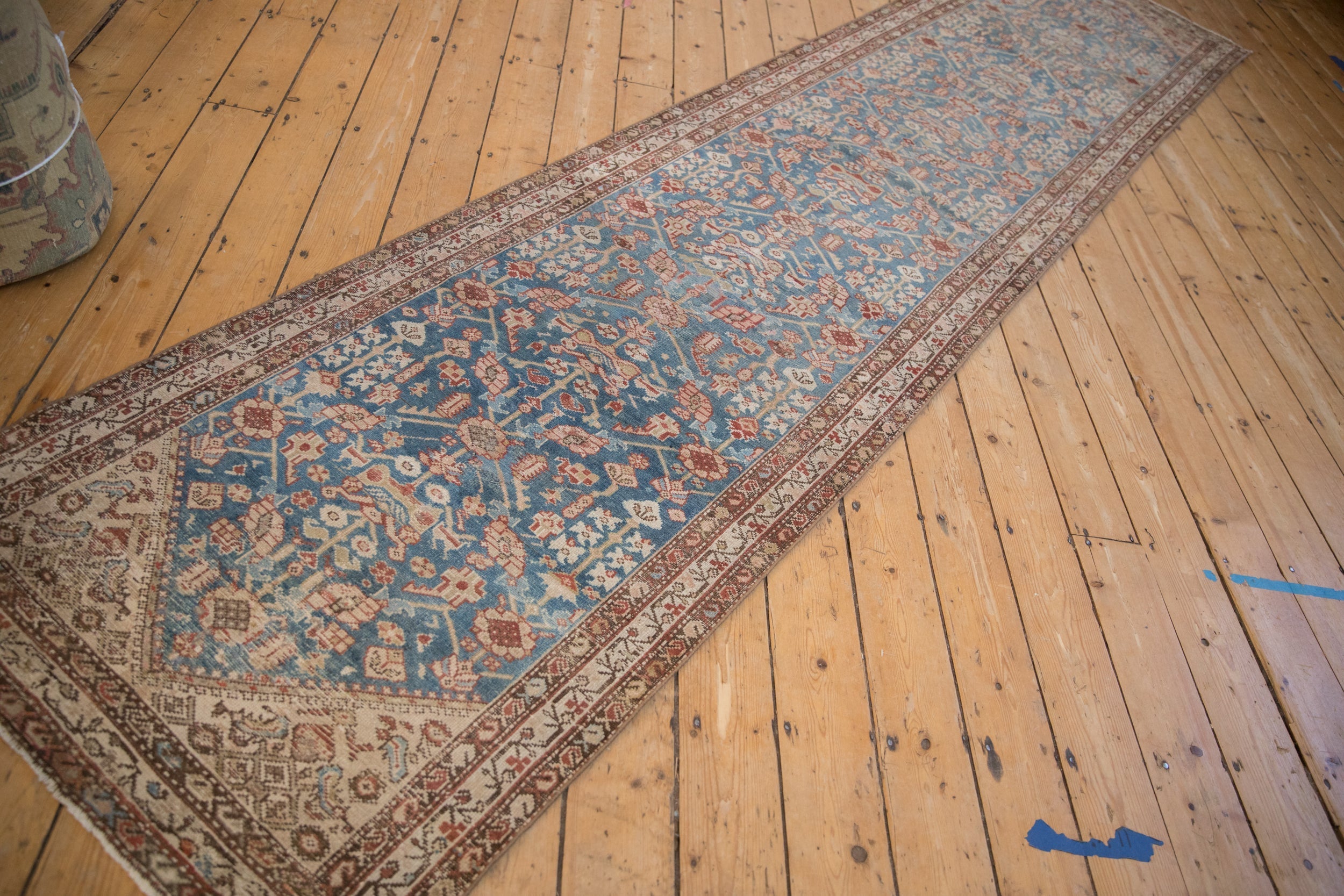 3x13.5 Antique Distressed Malayer Rug Runner by Old New House® - product image 6 for Resin Society