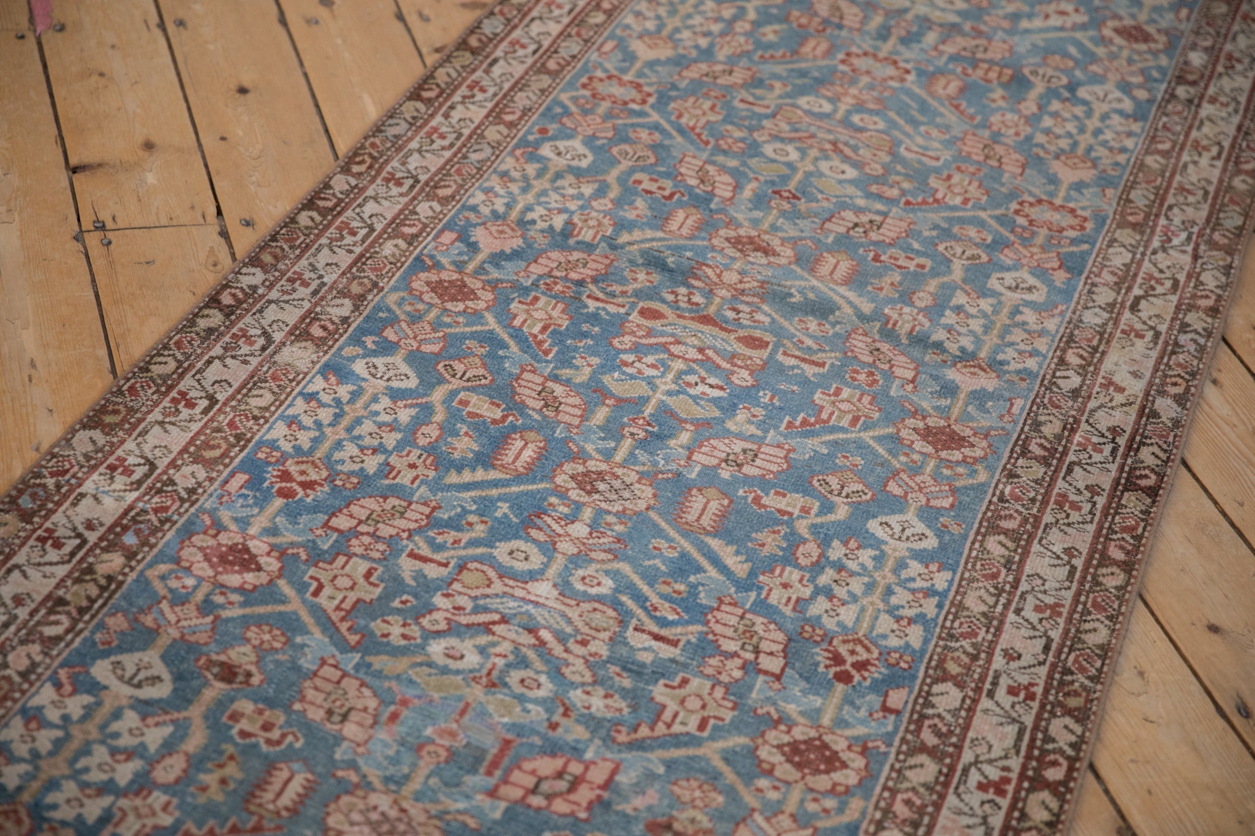 3x13.5 Antique Distressed Malayer Rug Runner by Old New House® - product image 7 for Resin Society