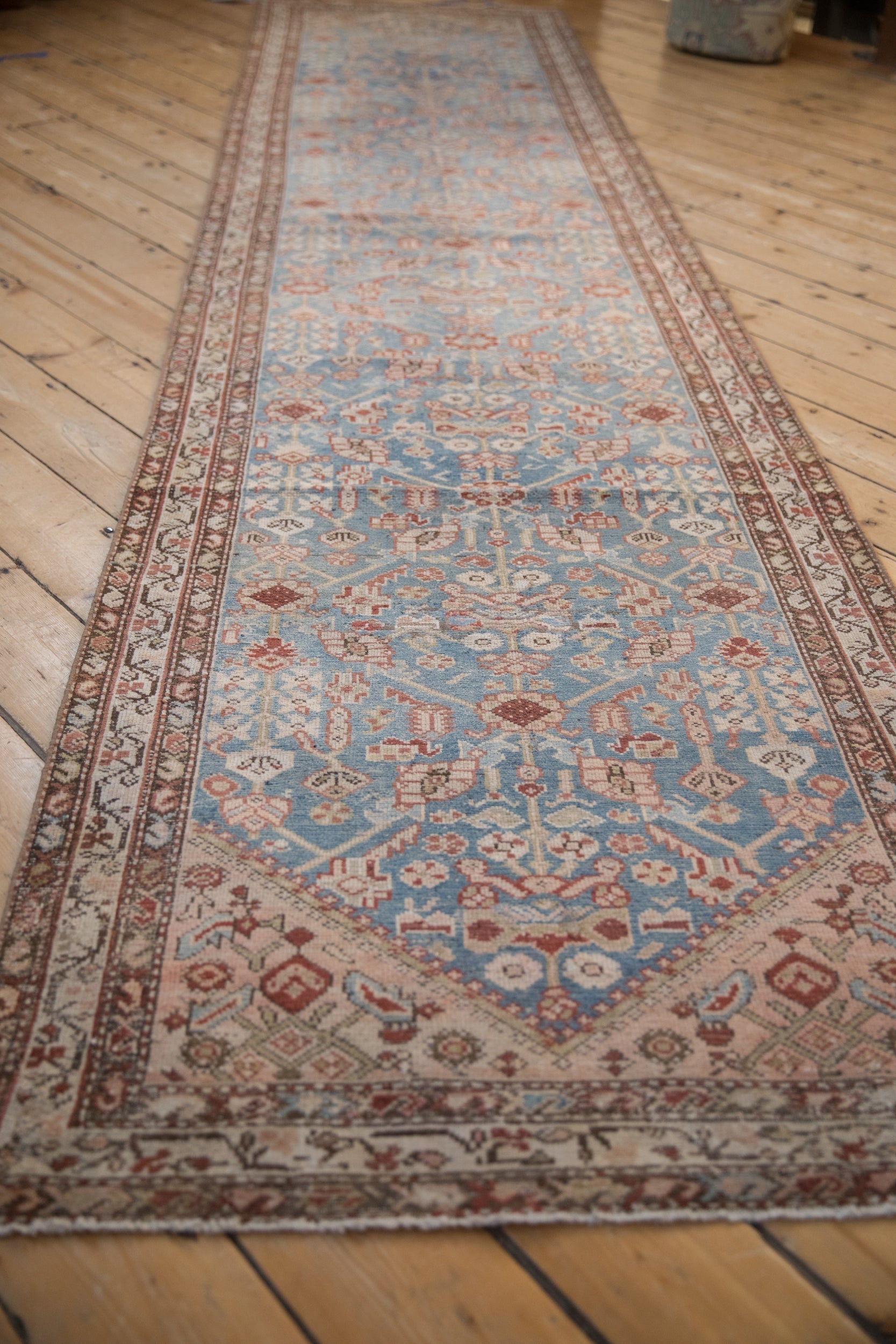 3x13.5 Antique Distressed Malayer Rug Runner by Old New House® - product image 9 for Resin Society