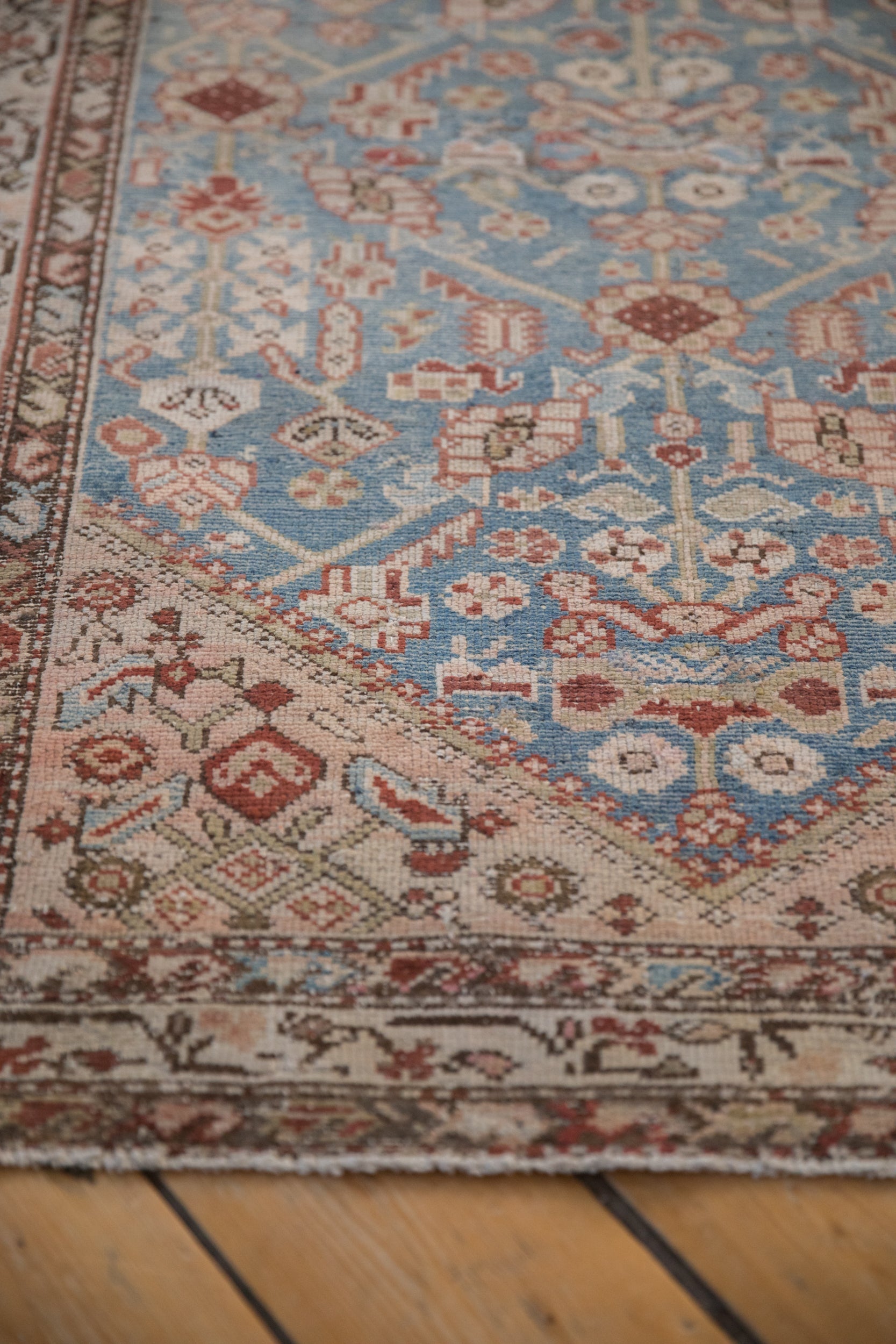 3x13.5 Antique Distressed Malayer Rug Runner by Old New House® - product image 10 for Resin Society