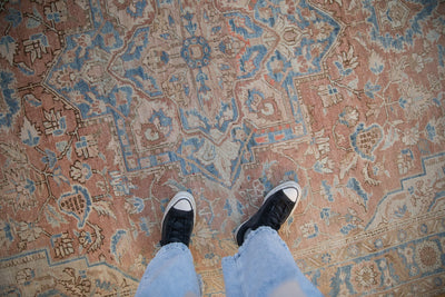6.5x9.5 Vintage Distressed Heriz Carpet by Old New House® - product image 2 for Resin Society
