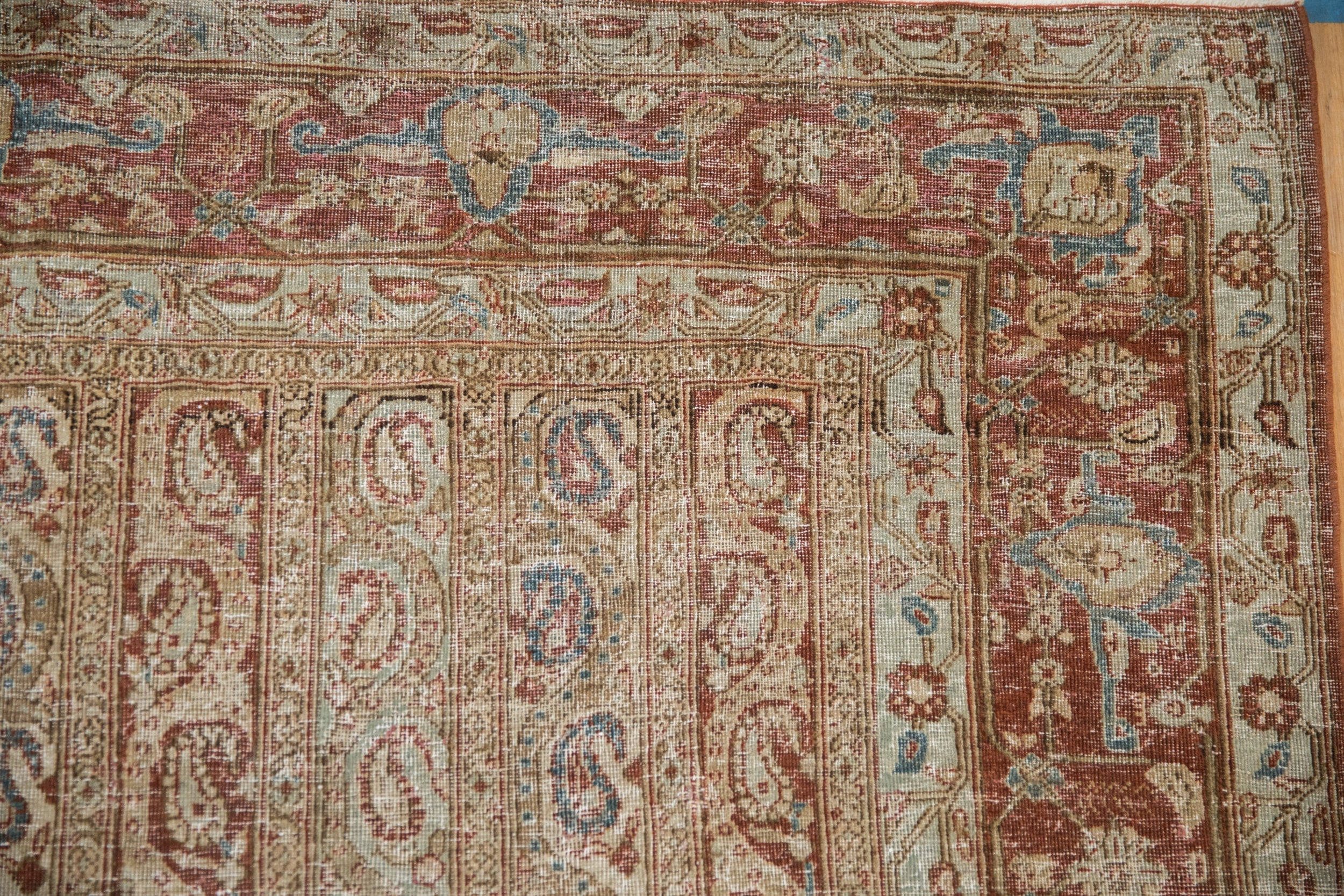 7.5x10.5 Vintage Distressed Qom Carpet by Old New House® - product image 3 for Resin Society