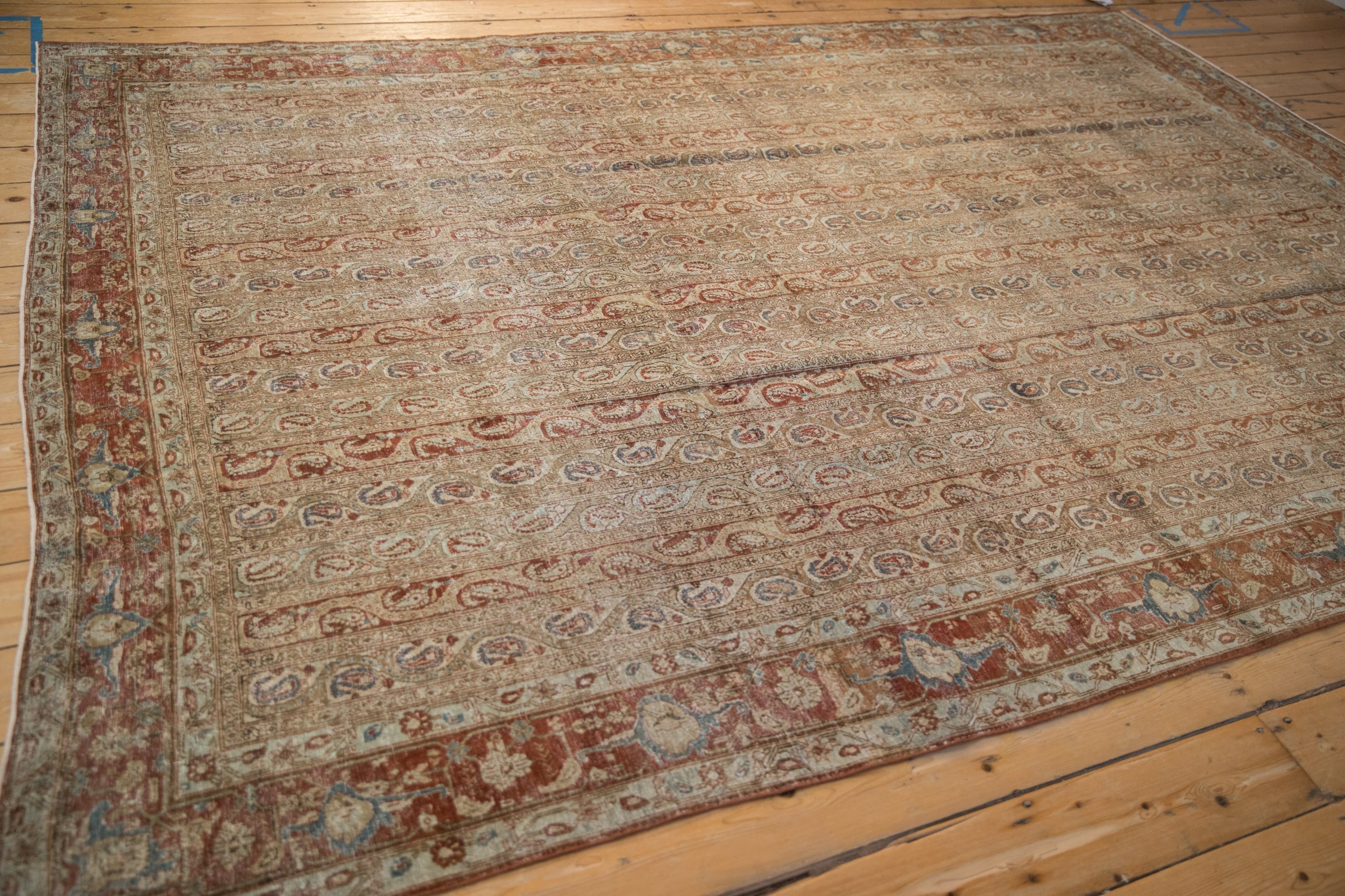 7.5x10.5 Vintage Distressed Qom Carpet by Old New House® - product image 7 for Resin Society