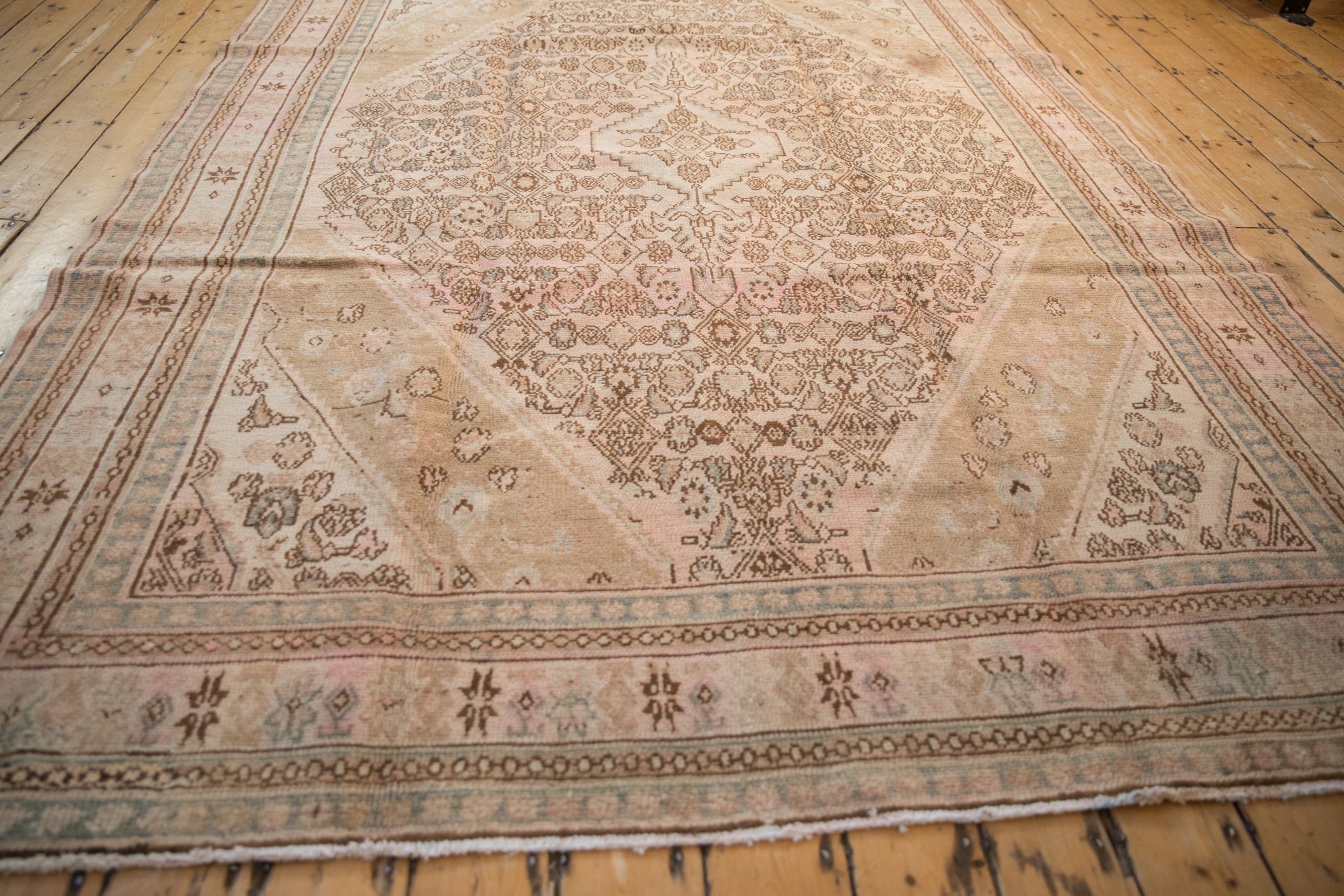 7x10 Vintage Distressed Overdyed Bibikabad Carpet by Old New House® - product image 11 for Resin Society