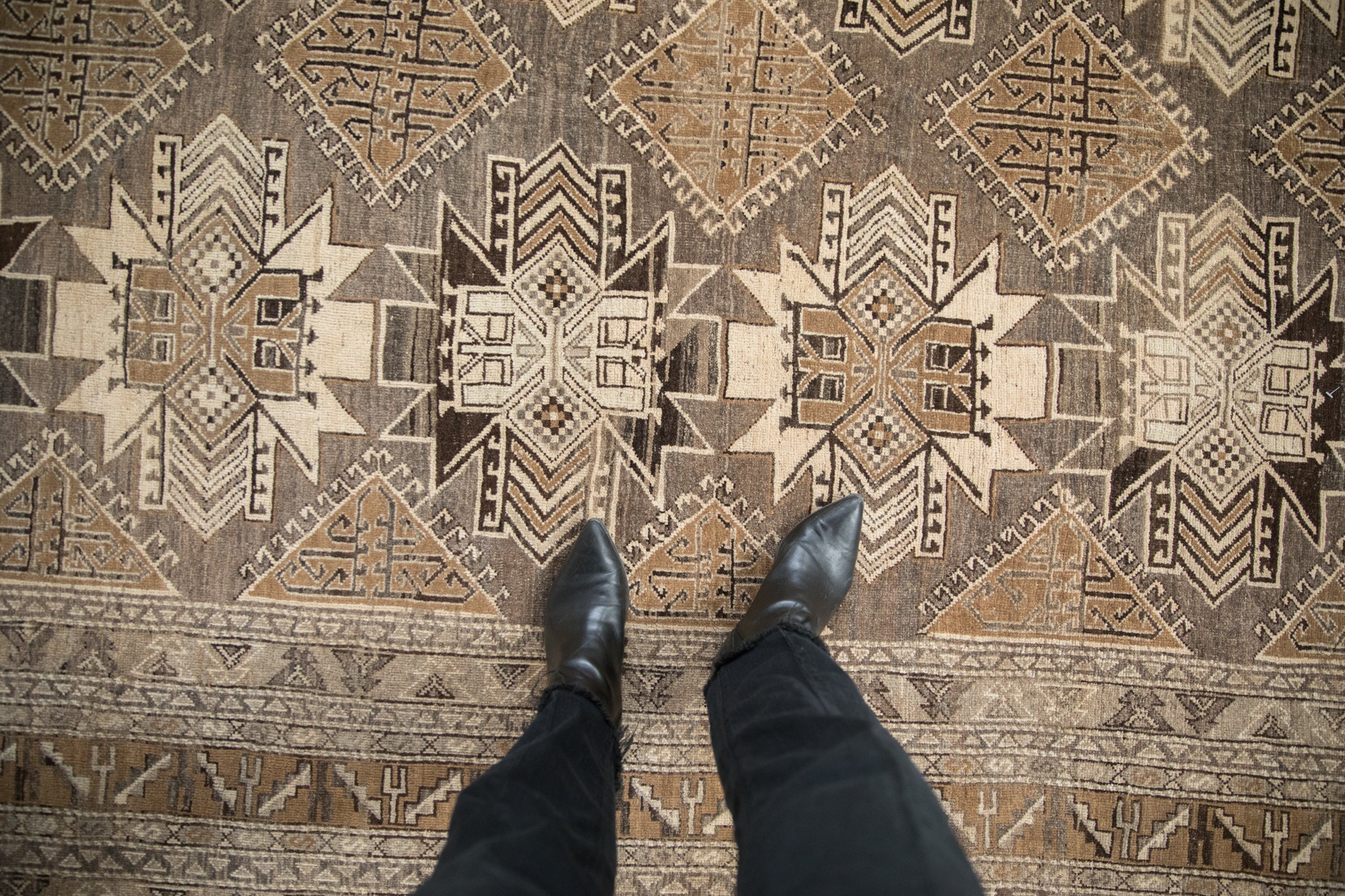 7x9.5 Vintage Distressed Kars Carpet by Old New House® - product image 2 for Resin Society