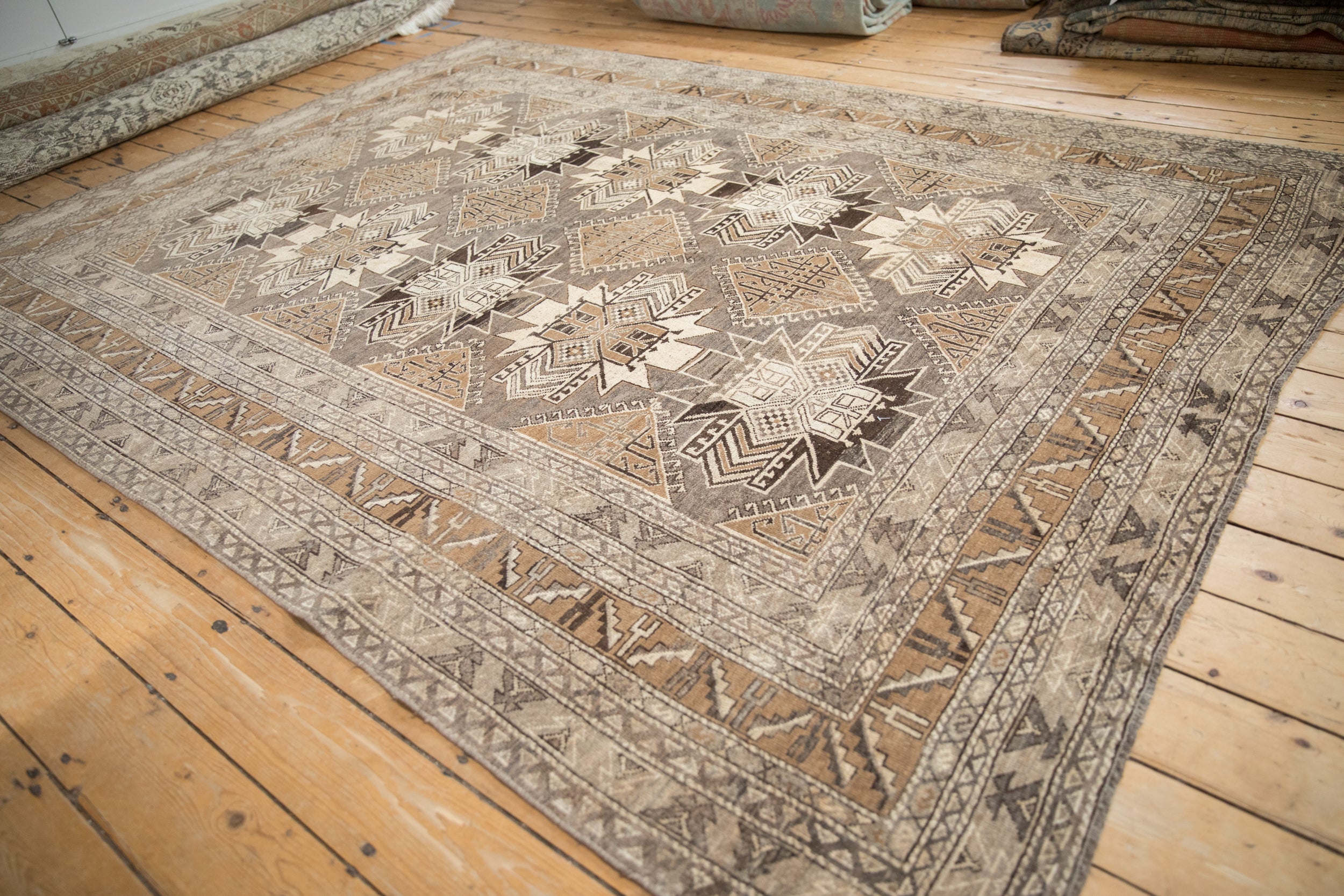 7x9.5 Vintage Distressed Kars Carpet by Old New House® - product image 4 for Resin Society
